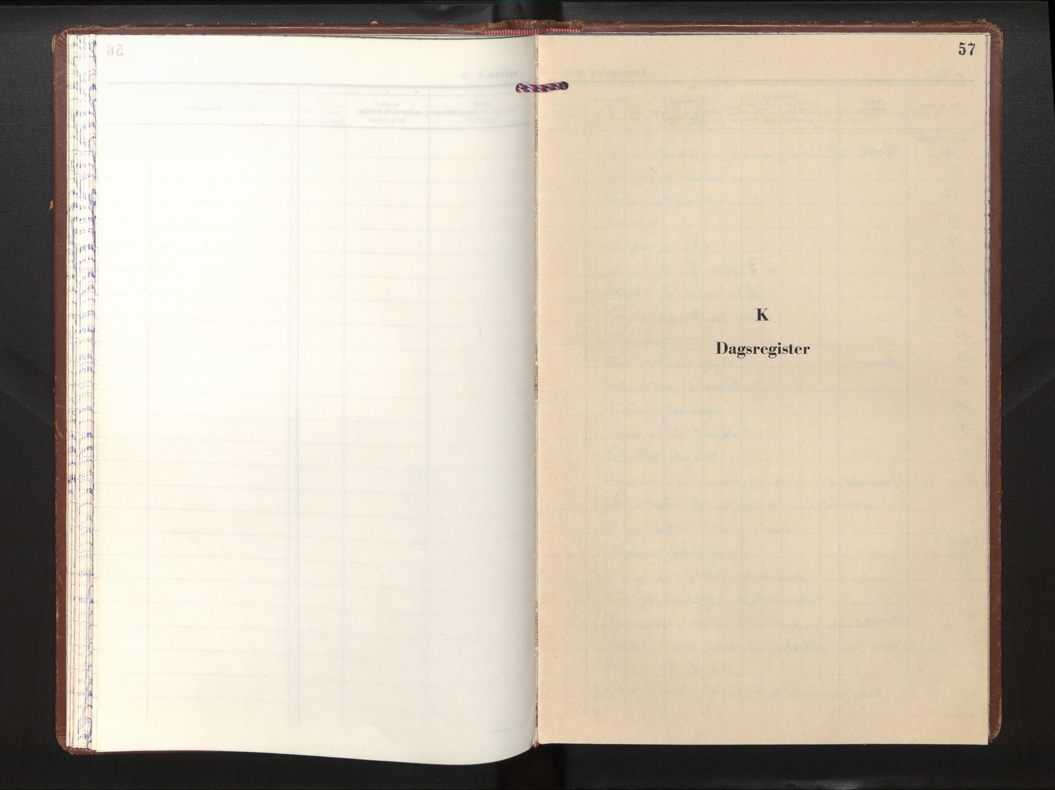 Gloppen sokneprestembete, SAB/A-80101/H/Hac/L0007: Curate's parish register no. A 7, 1962-1977, p. 56b-57a