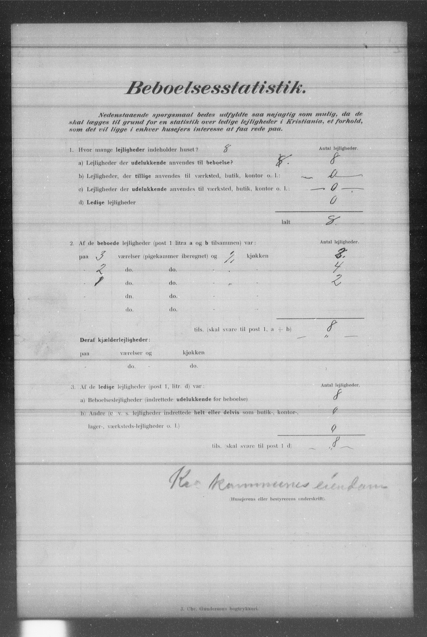 OBA, Municipal Census 1902 for Kristiania, 1902, p. 1092