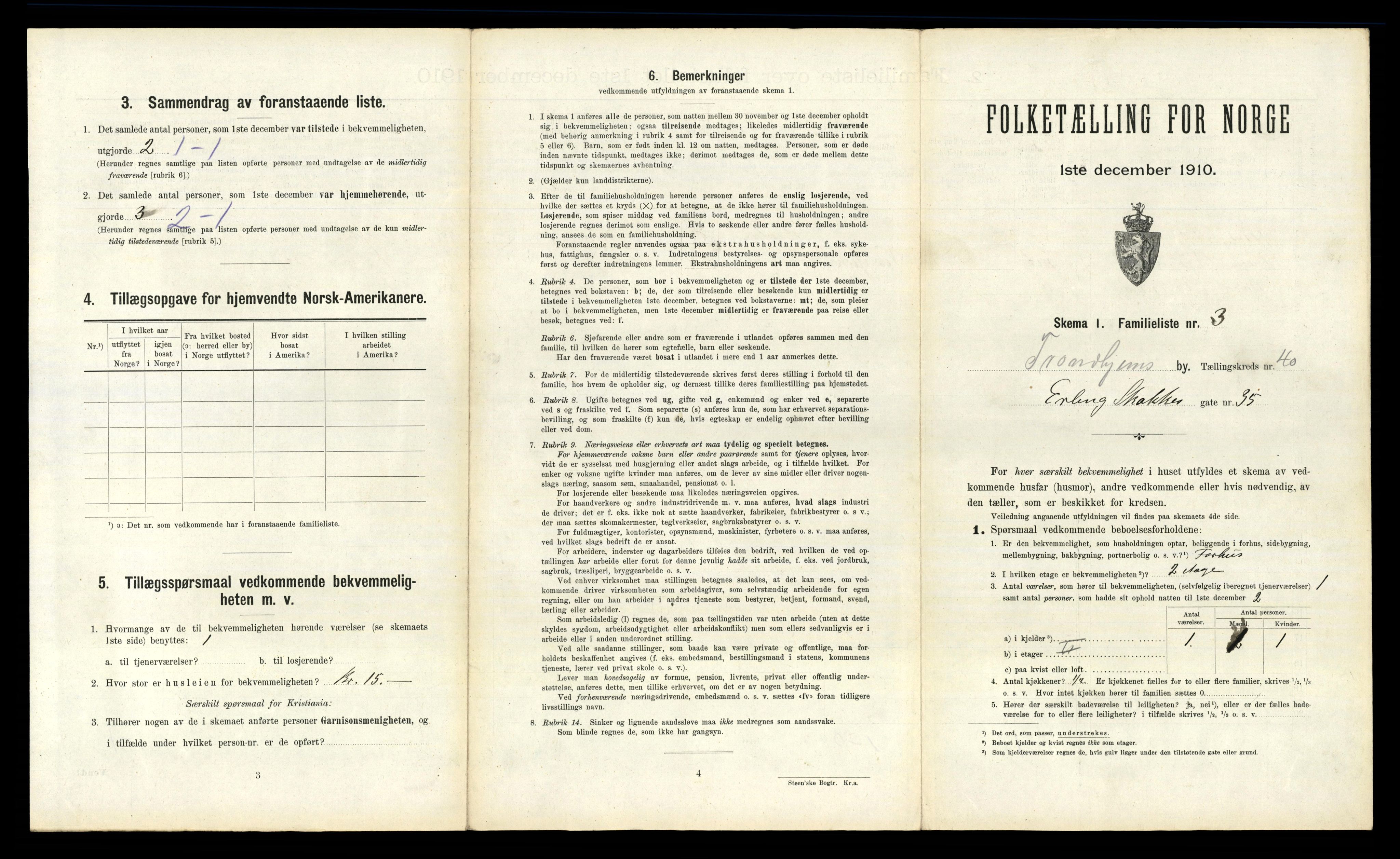 RA, 1910 census for Trondheim, 1910, p. 10473