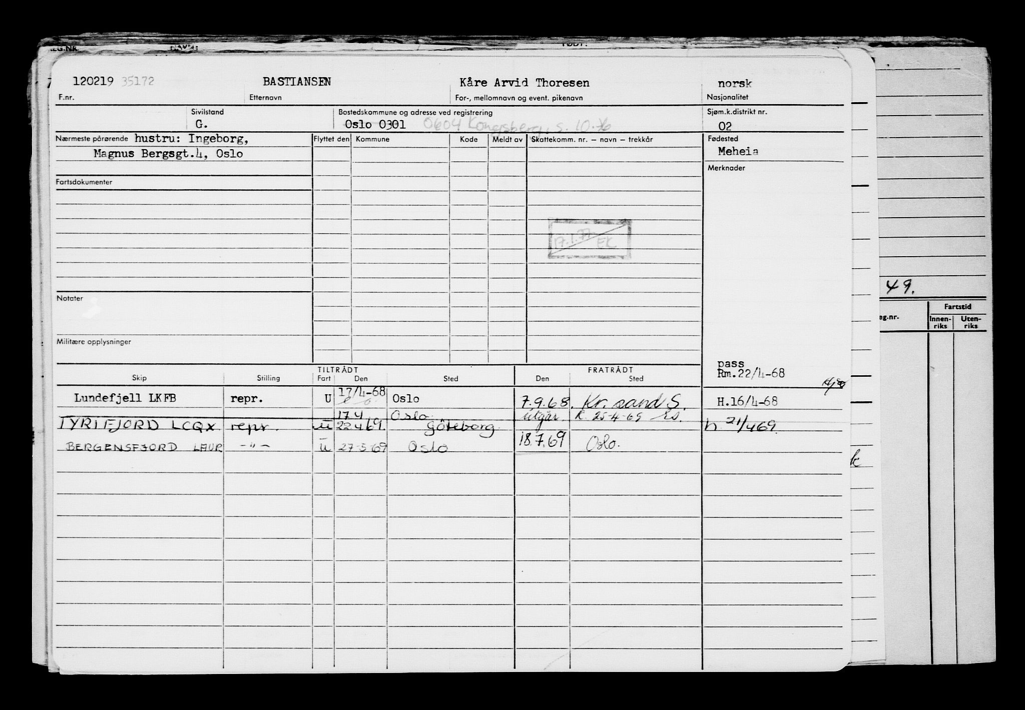 Direktoratet for sjømenn, AV/RA-S-3545/G/Gb/L0166: Hovedkort, 1919, p. 234