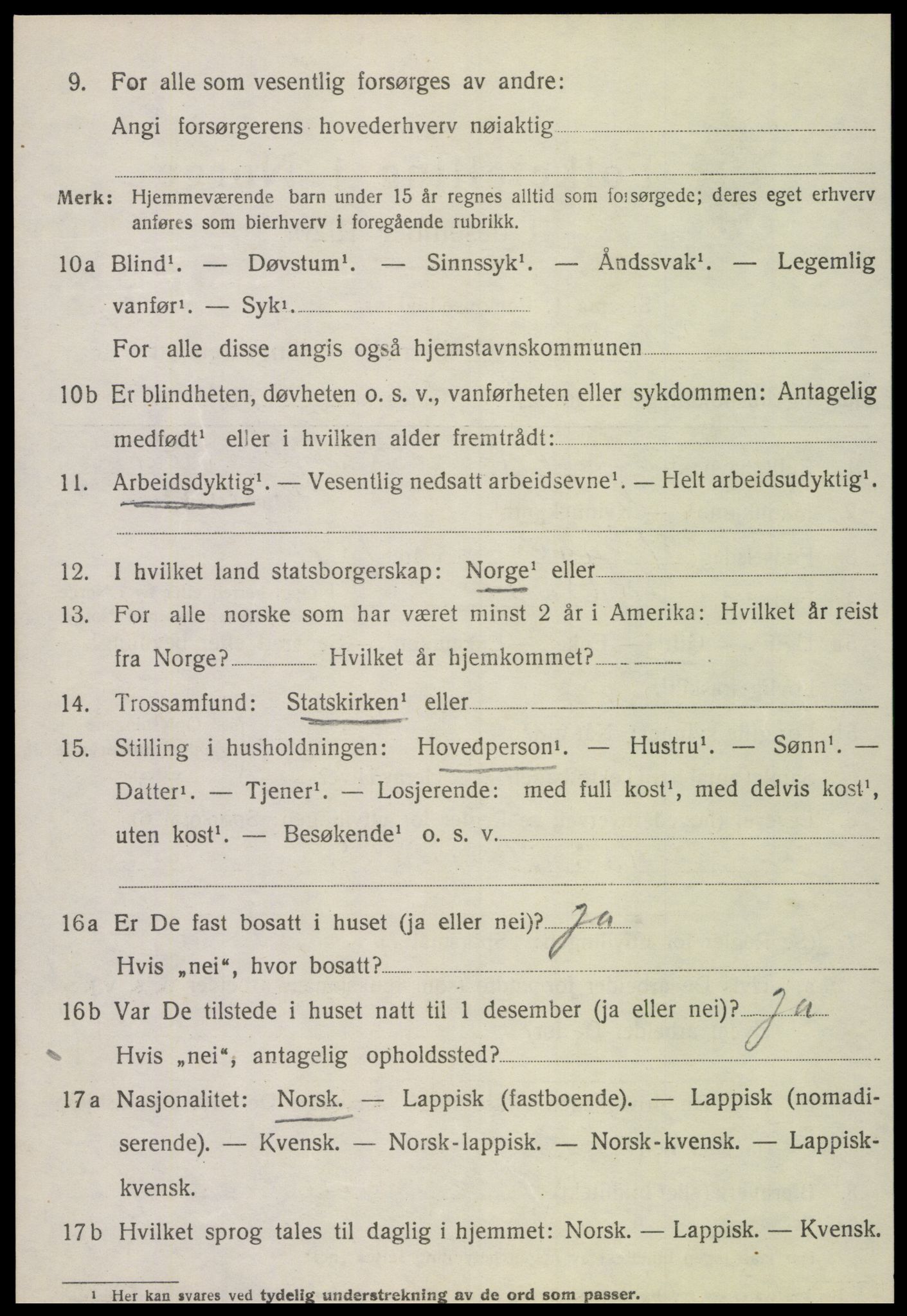 SAT, 1920 census for Nærøy, 1920, p. 1284