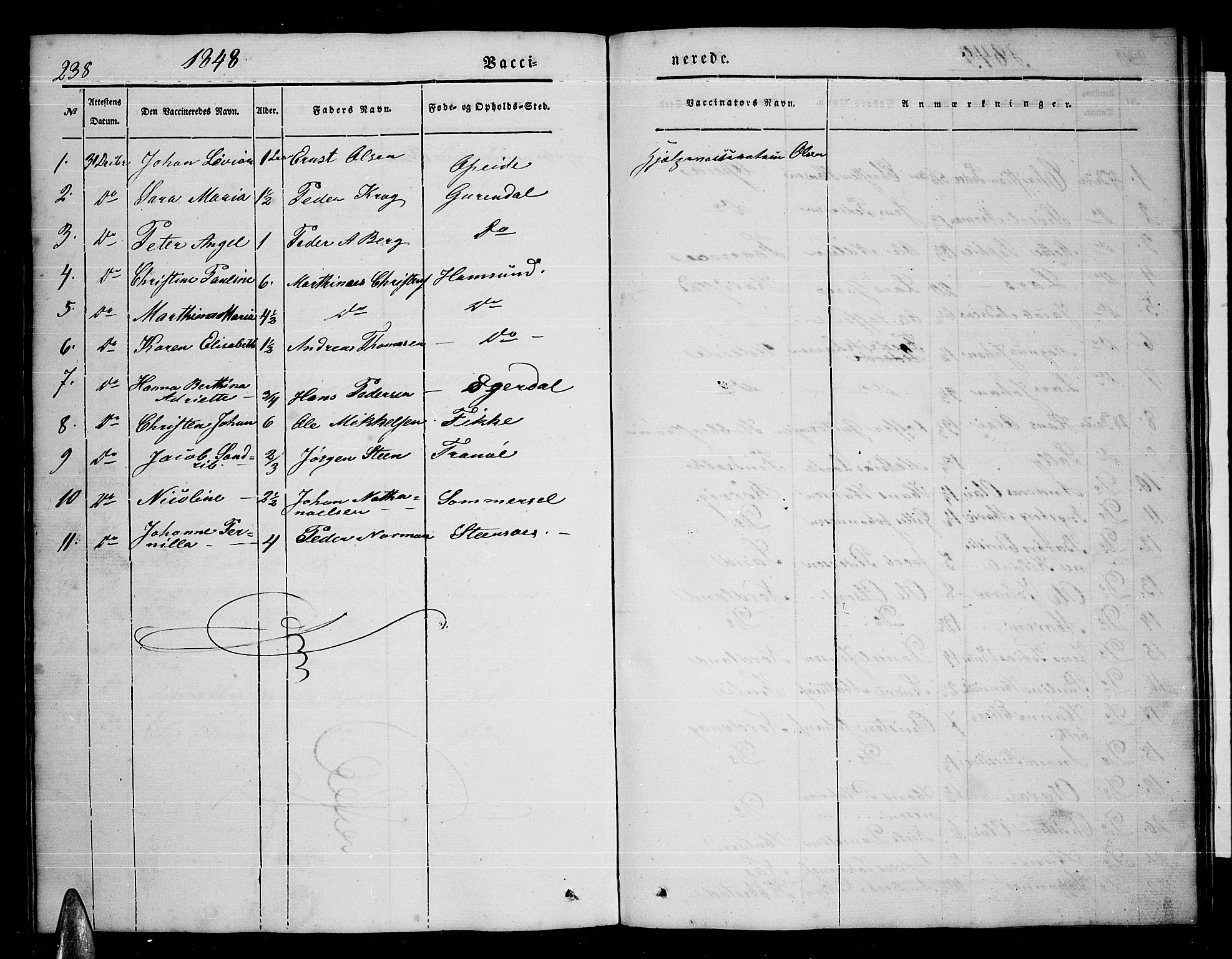 Ministerialprotokoller, klokkerbøker og fødselsregistre - Nordland, AV/SAT-A-1459/859/L0856: Parish register (copy) no. 859C02, 1843-1854, p. 238