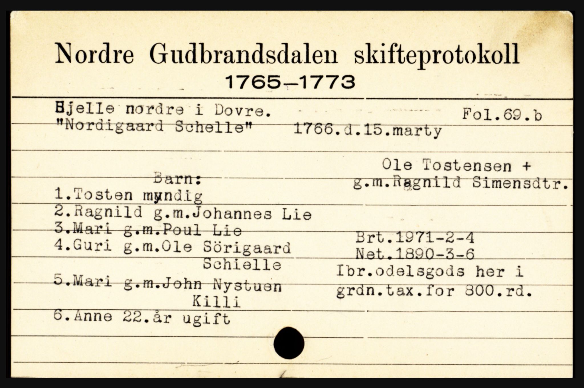 Nord-Gudbrandsdal tingrett, AV/SAH-TING-002/J, 1658-1900, p. 5171