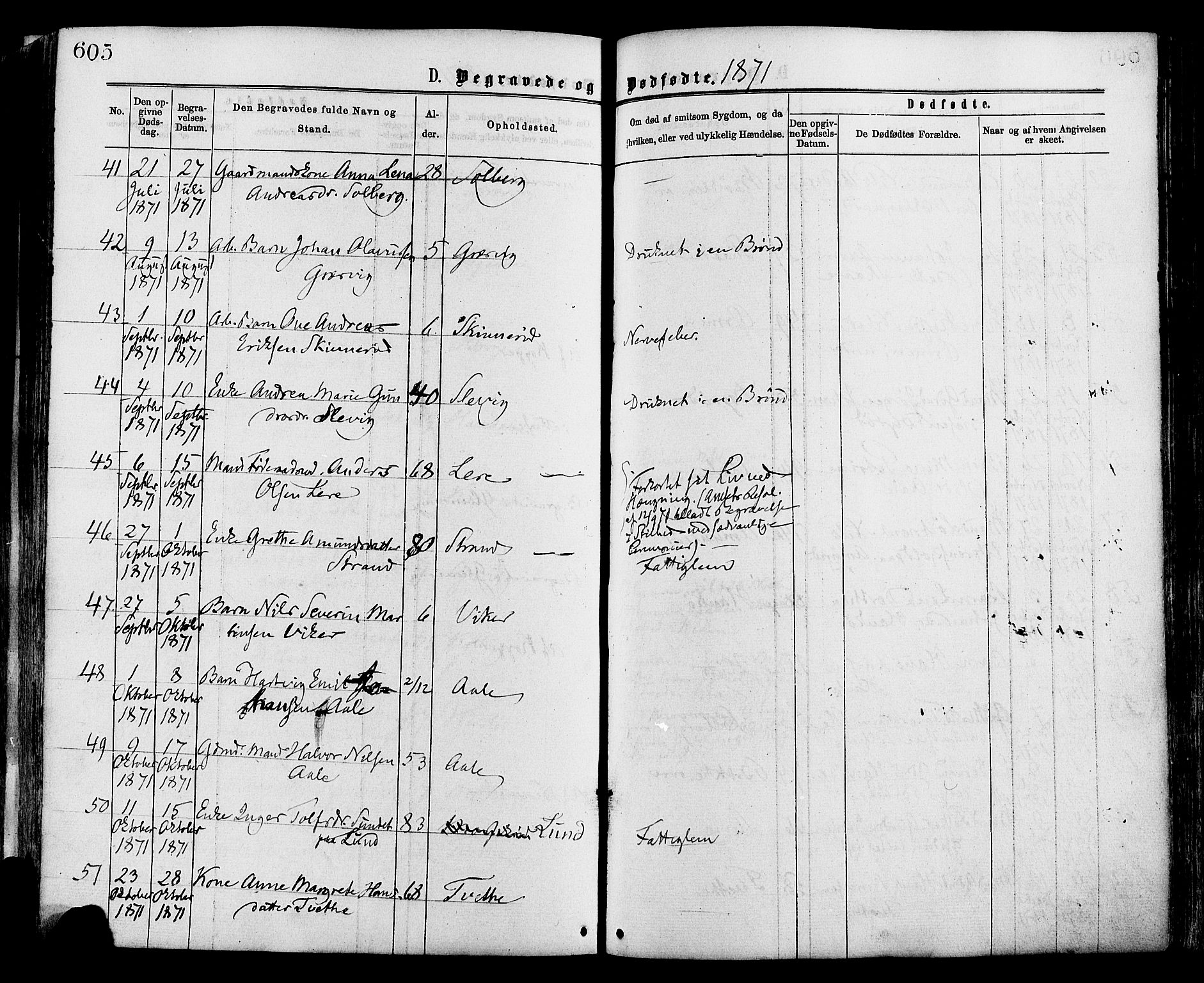 Onsøy prestekontor Kirkebøker, AV/SAO-A-10914/F/Fa/L0004: Parish register (official) no. I 4, 1861-1877, p. 605