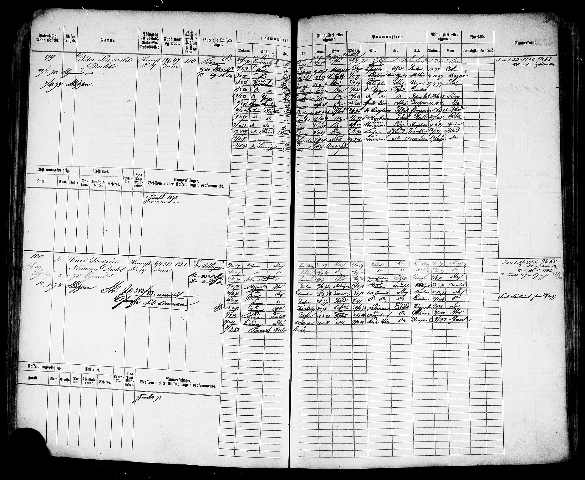 Sarpsborg mønstringskontor, AV/SAO-A-10569c/F/Fc/Fcb/L0003: Hovedrulle, 1860-1881, p. 53