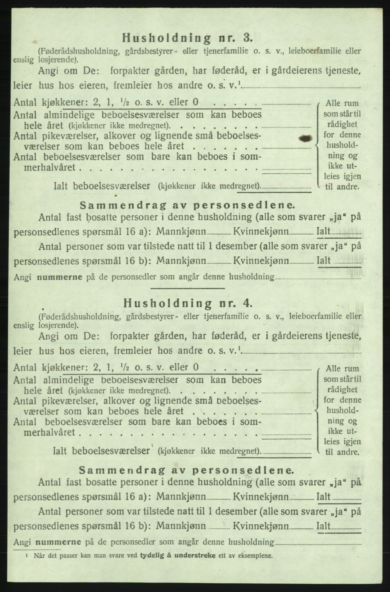 SAB, 1920 census for Strandebarm, 1920, p. 1026