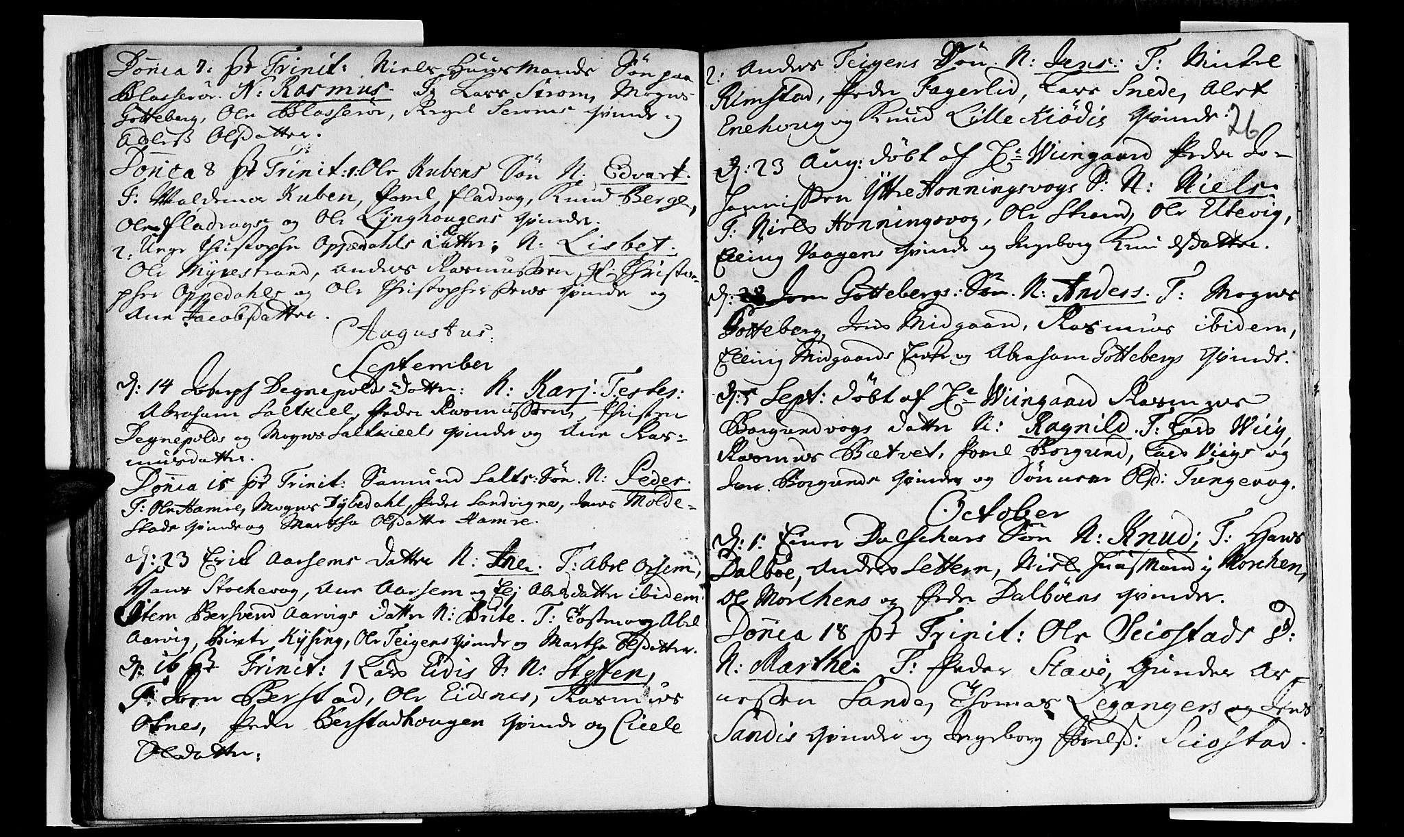 Selje sokneprestembete, AV/SAB-A-99938/H/Ha/Haa/Haaa: Parish register (official) no. A 3, 1731-1743, p. 26