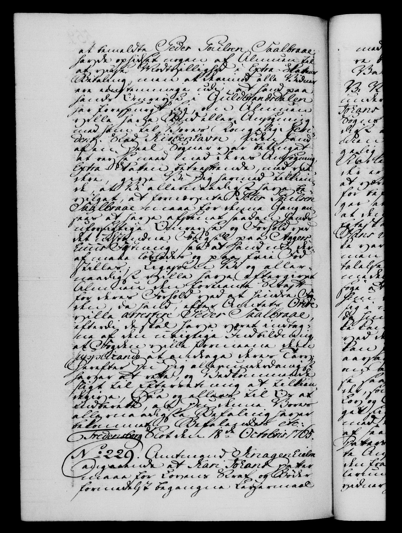 Danske Kanselli 1572-1799, AV/RA-EA-3023/F/Fc/Fca/Fcab/L0037: Norske tegnelser, 1762-1766, p. 559b