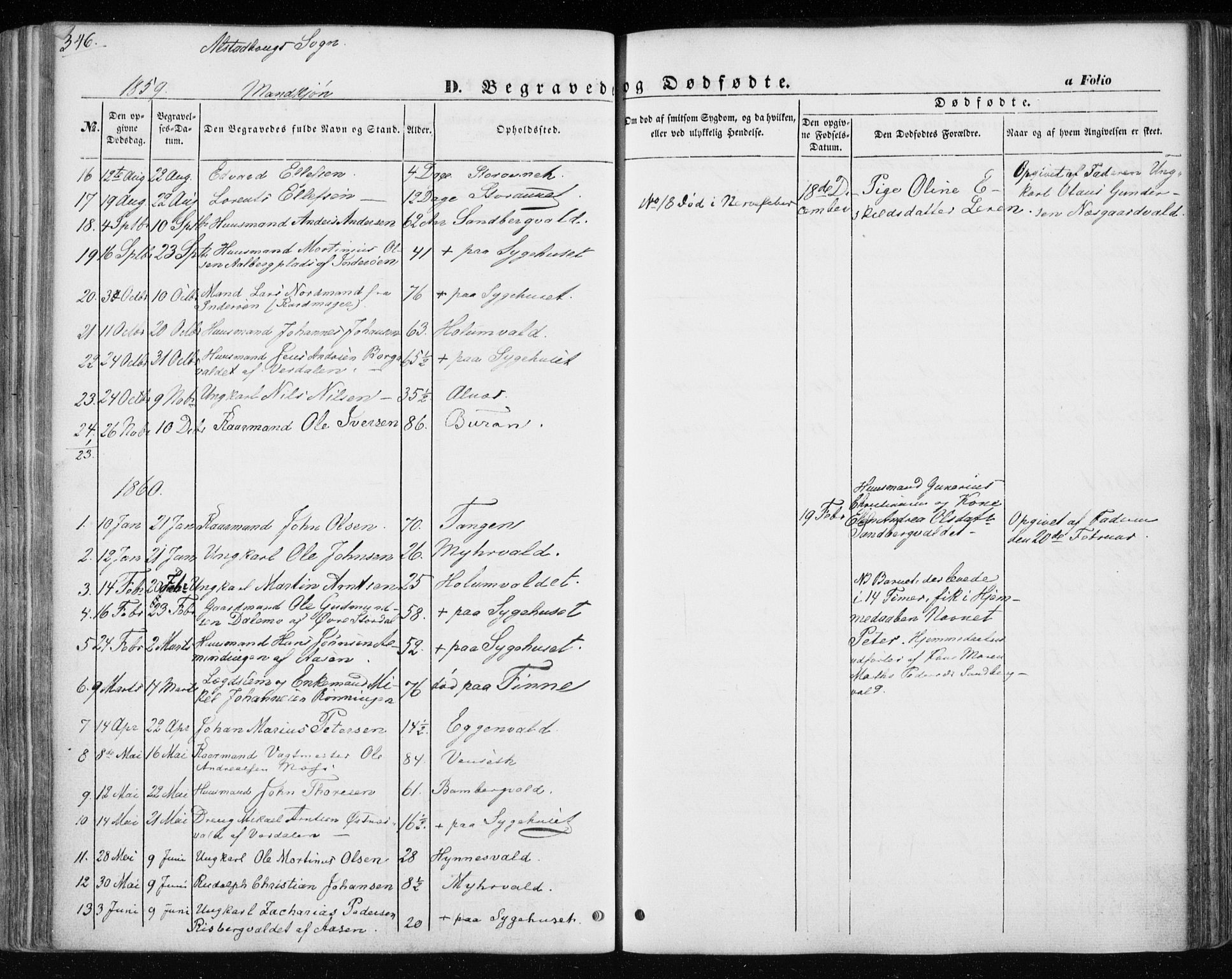 Ministerialprotokoller, klokkerbøker og fødselsregistre - Nord-Trøndelag, AV/SAT-A-1458/717/L0154: Parish register (official) no. 717A07 /1, 1850-1862, p. 346