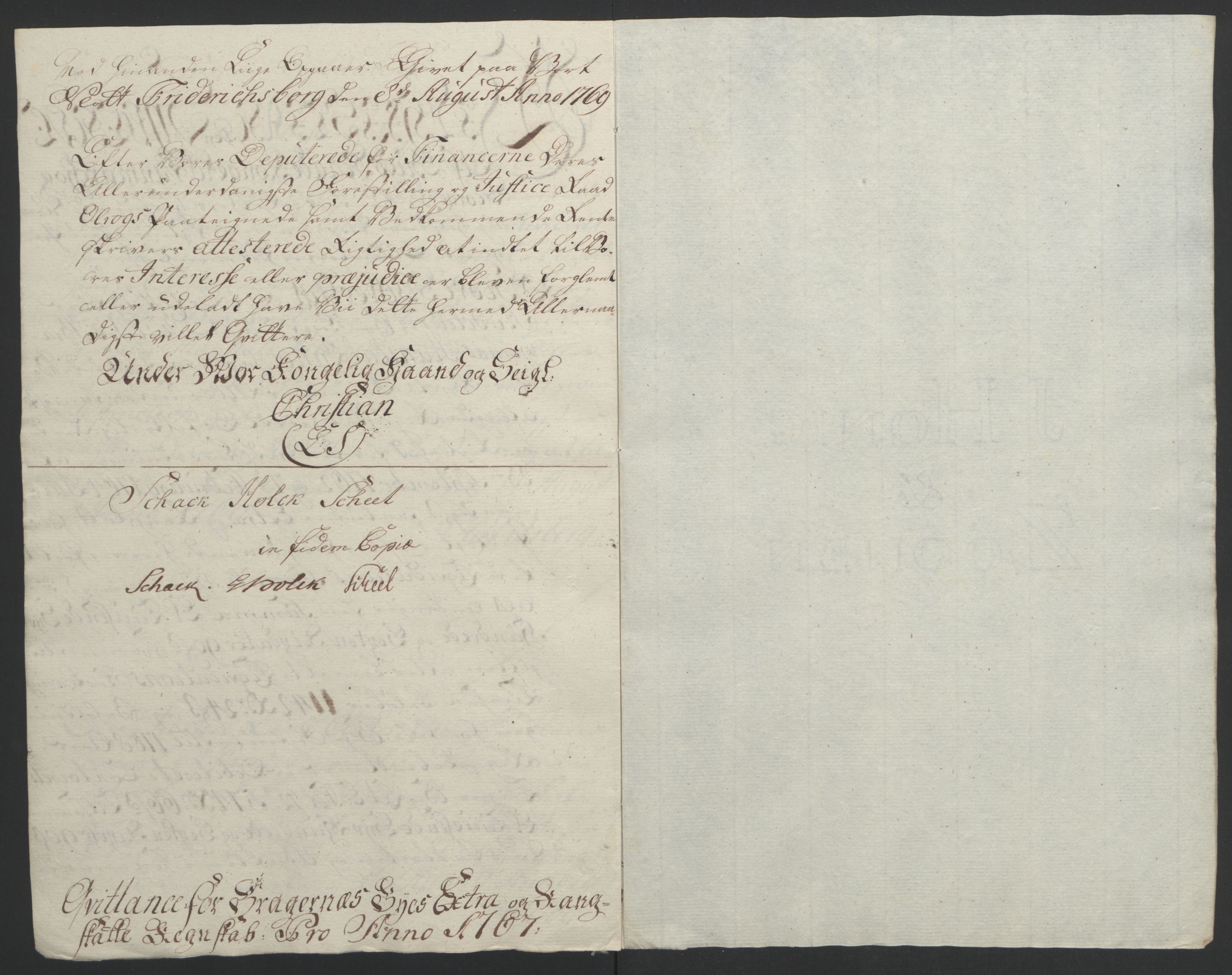 Rentekammeret inntil 1814, Reviderte regnskaper, Byregnskaper, RA/EA-4066/R/Rf/L0119/0001: [F2] Kontribusjonsregnskap / Ekstraskatt, 1762-1767, p. 389