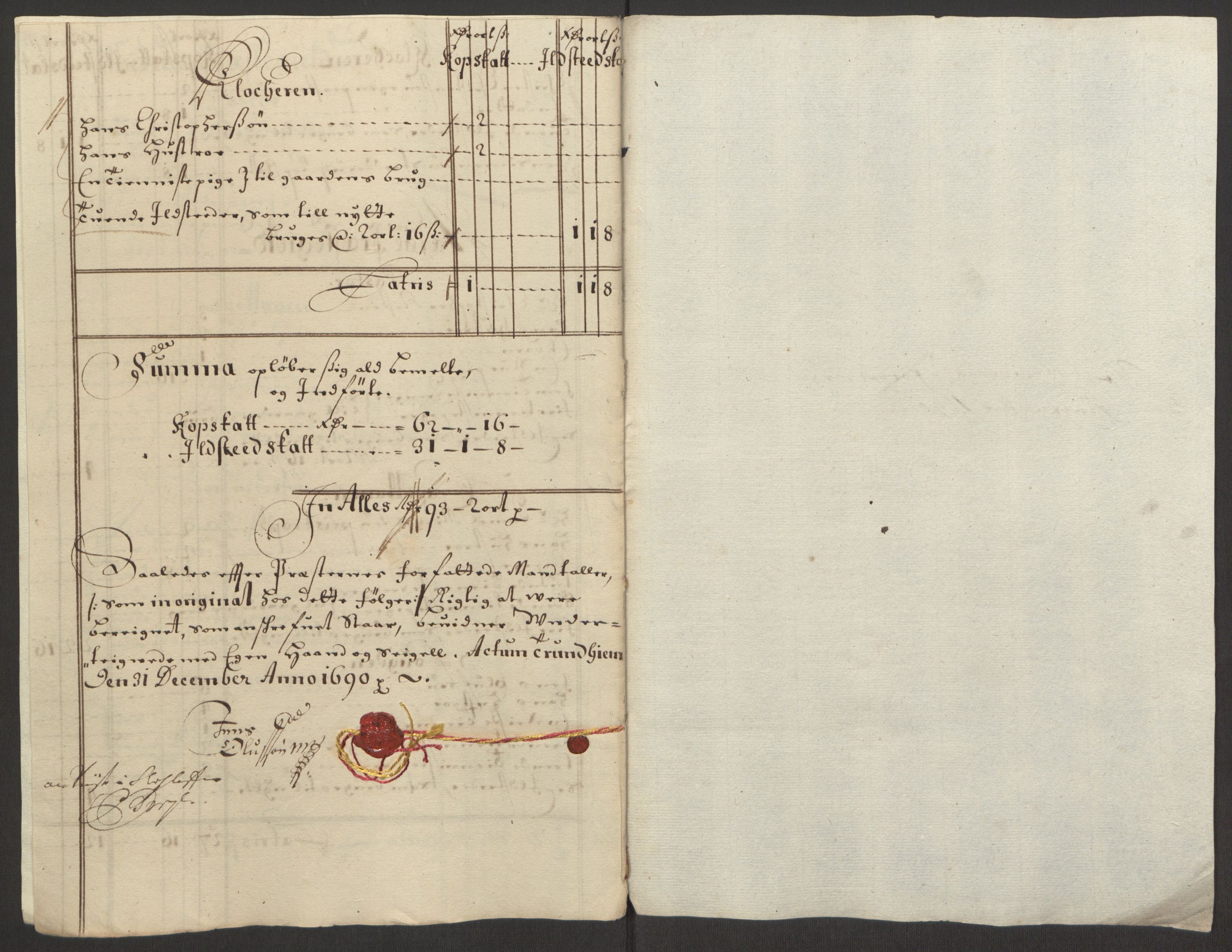 Rentekammeret inntil 1814, Reviderte regnskaper, Fogderegnskap, AV/RA-EA-4092/R64/L4423: Fogderegnskap Namdal, 1690-1691, p. 55