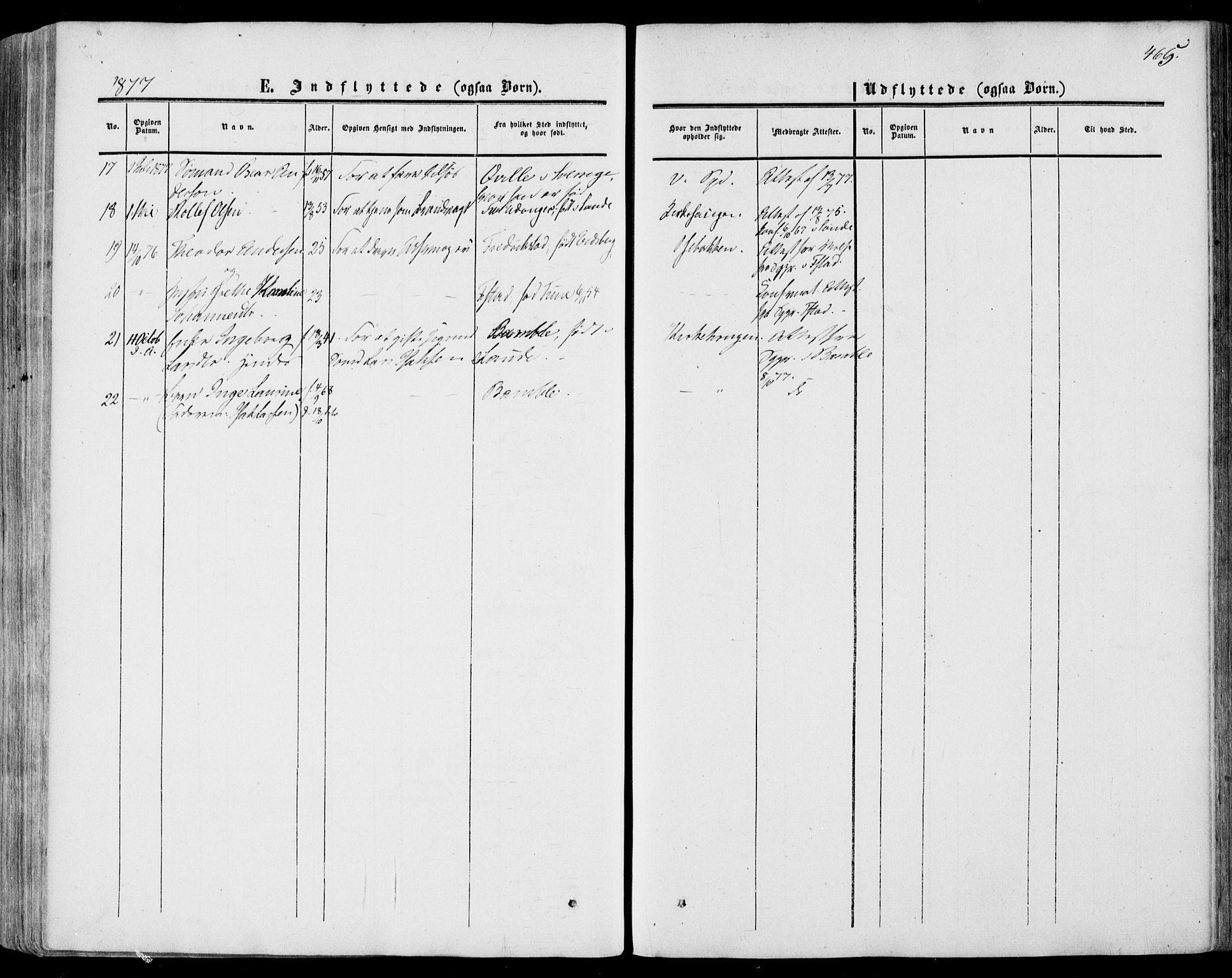 Porsgrunn kirkebøker , AV/SAKO-A-104/F/Fa/L0007: Parish register (official) no. 7, 1858-1877, p. 465