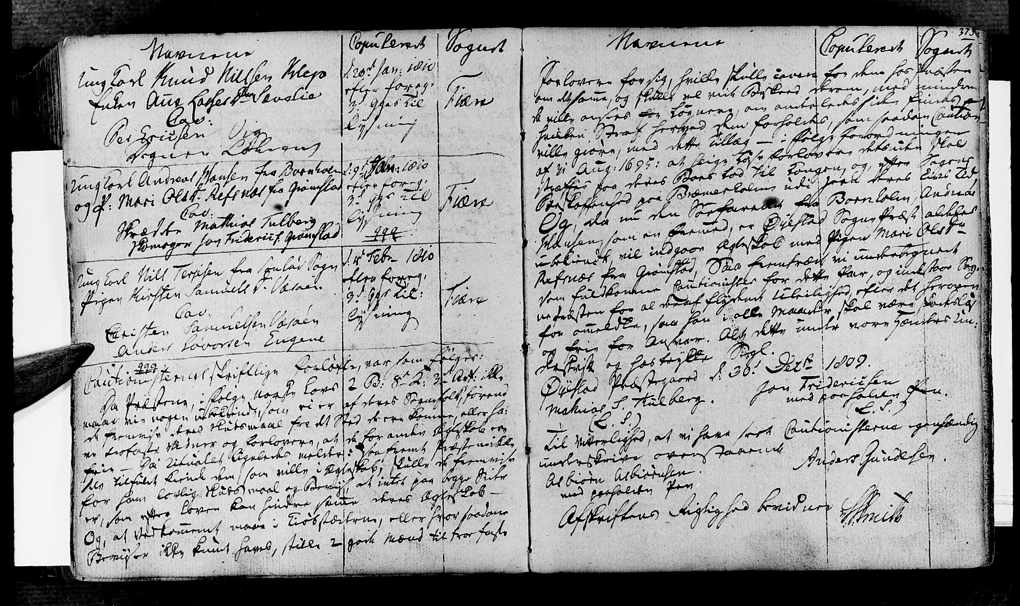 Øyestad sokneprestkontor, AV/SAK-1111-0049/F/Fa/L0011: Parish register (official) no. A 11, 1805-1824, p. 373