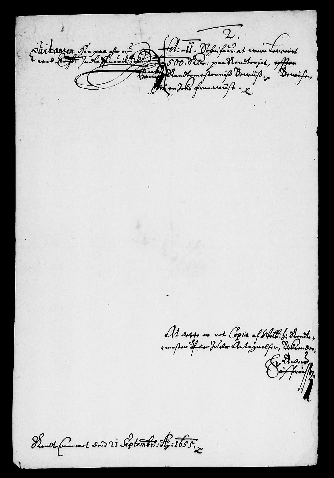 Rentekammeret inntil 1814, Reviderte regnskaper, Lensregnskaper, AV/RA-EA-5023/R/Rb/Rbg/L0010: Verne kloster len, 1653-1660