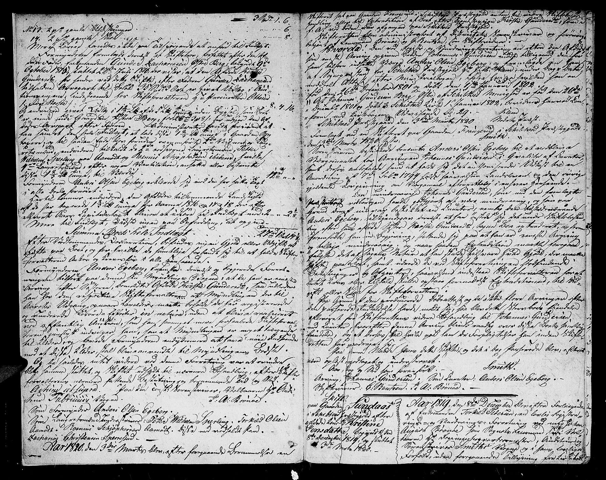 Rakkestad sorenskriveri, SAO/A-10686/H/Hb/L0010: Skifteprotokoller, 1820-1823, p. 1b-2a