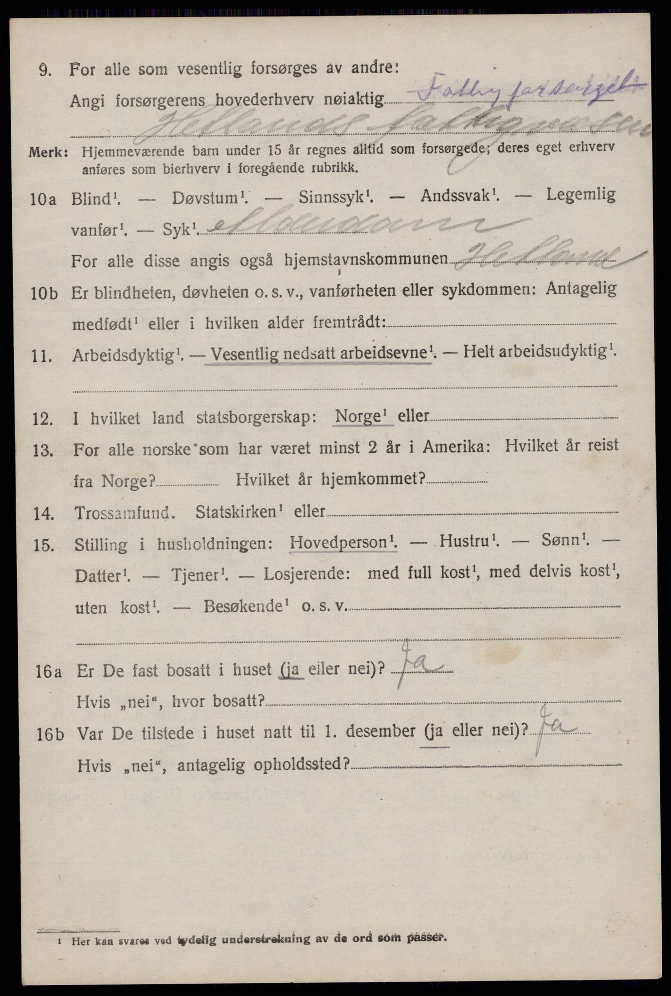 SAST, 1920 census for Hetland, 1920, p. 25114