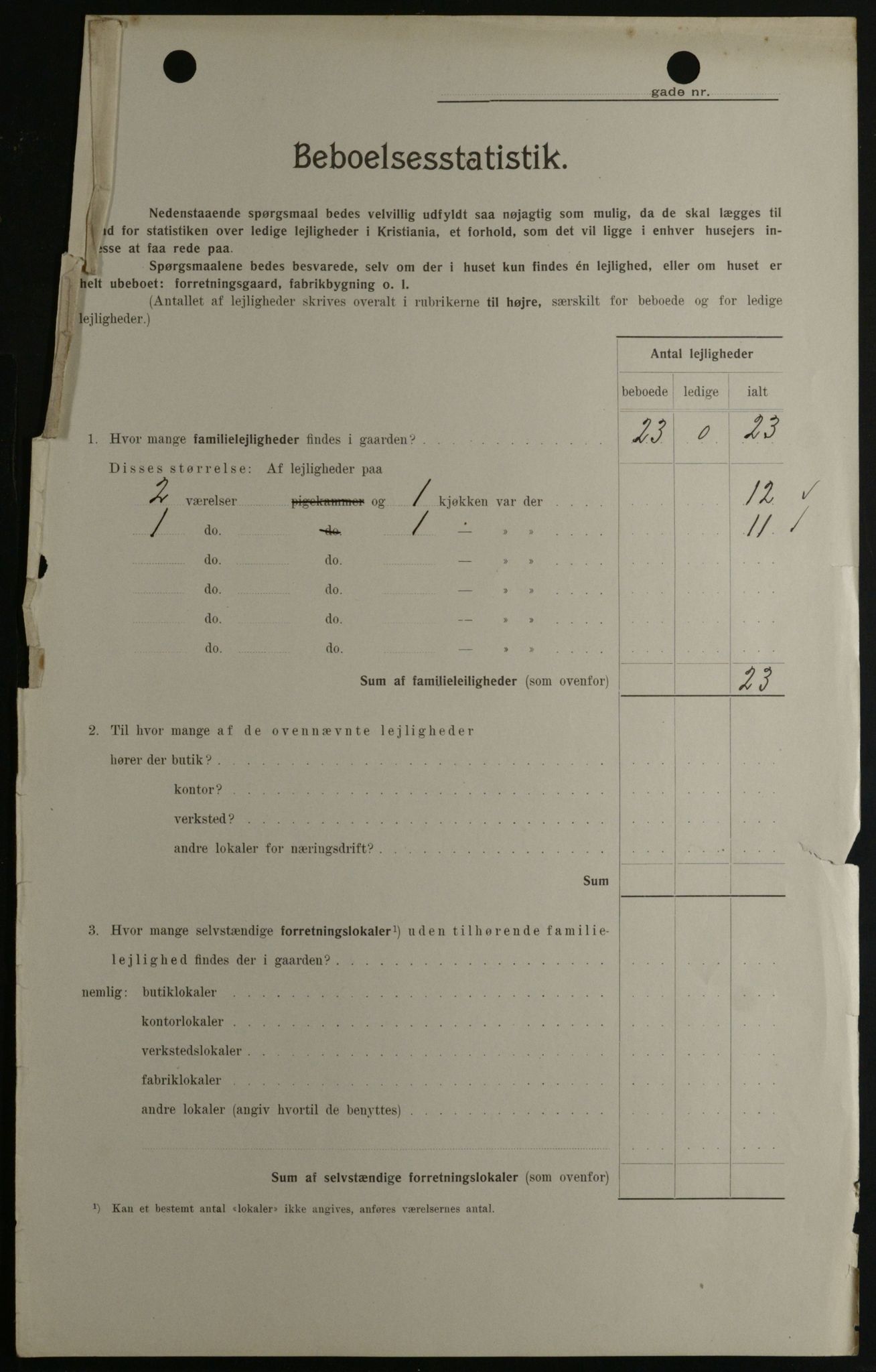 OBA, Municipal Census 1908 for Kristiania, 1908, p. 73758