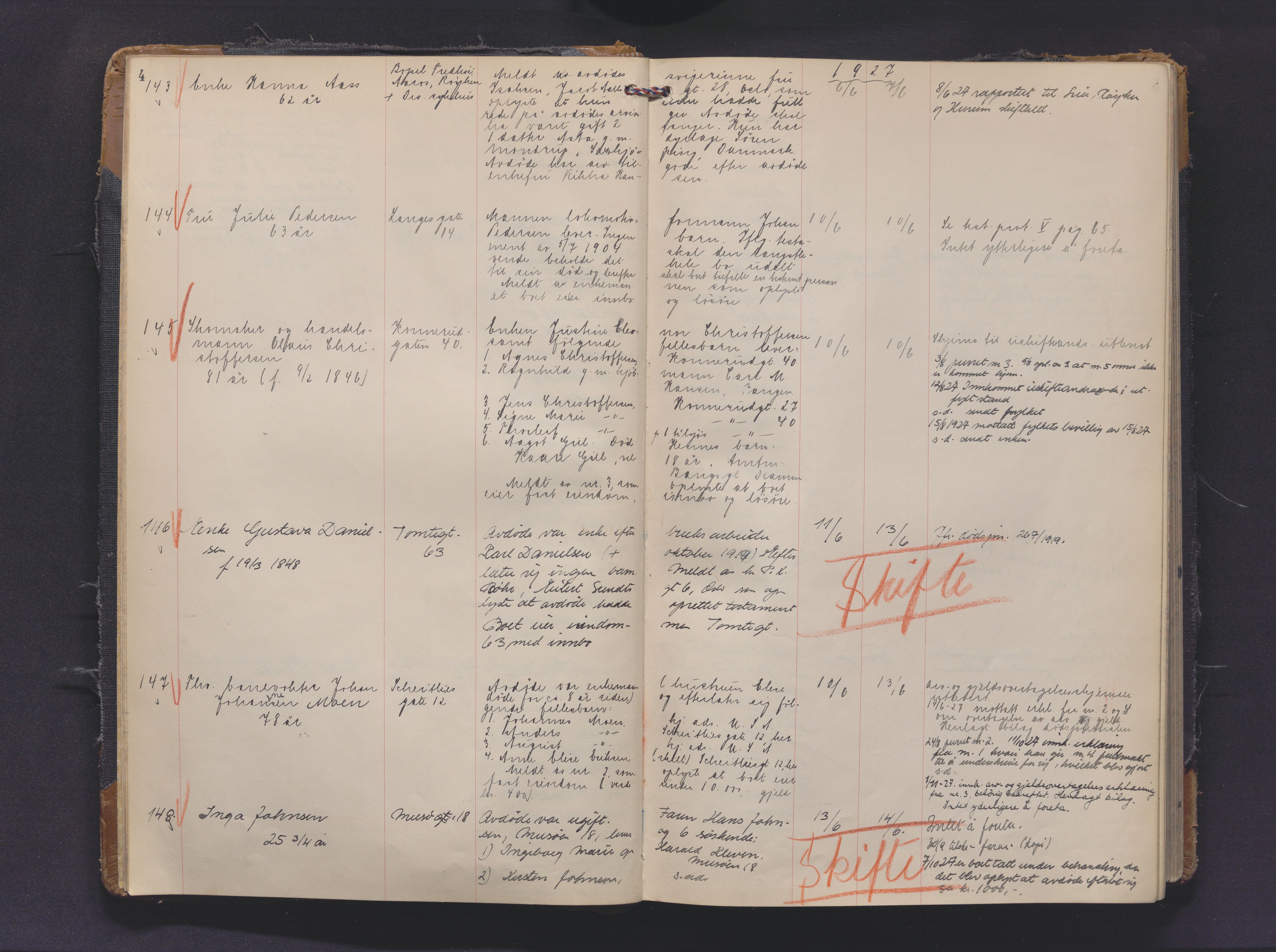 Drammen byfogd, AV/SAKO-A-222/H/Ha/Haa/L0016: Dødsjournal., 1927-1930, p. 4