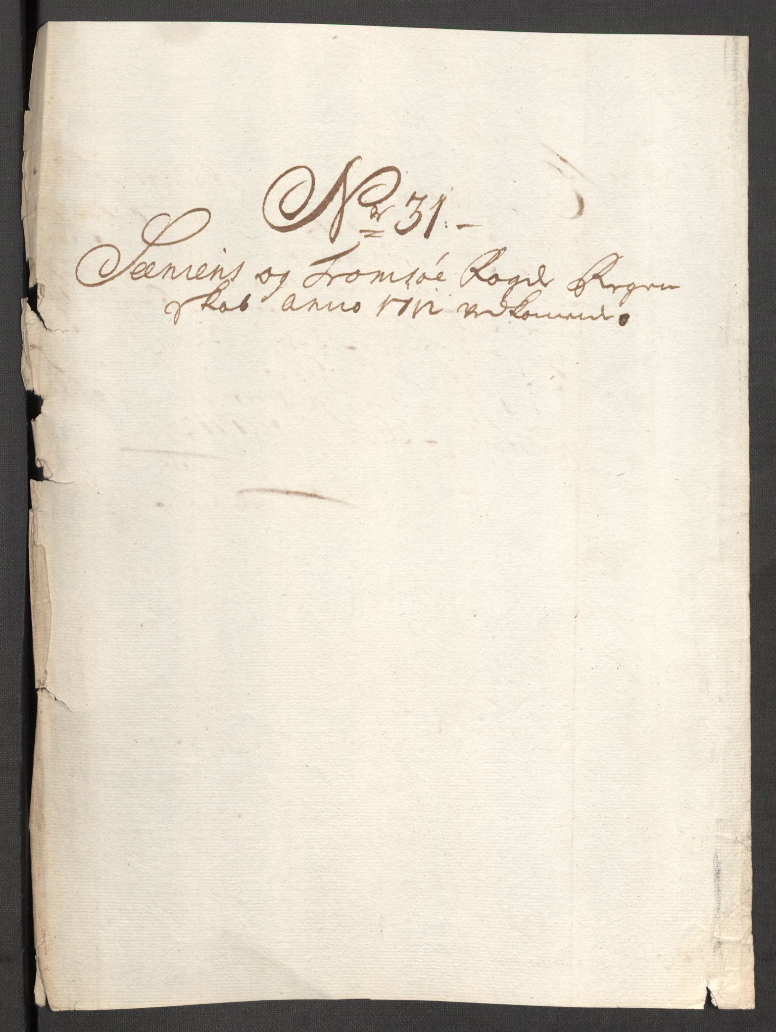 Rentekammeret inntil 1814, Reviderte regnskaper, Fogderegnskap, AV/RA-EA-4092/R68/L4758: Fogderegnskap Senja og Troms, 1711-1712, p. 434