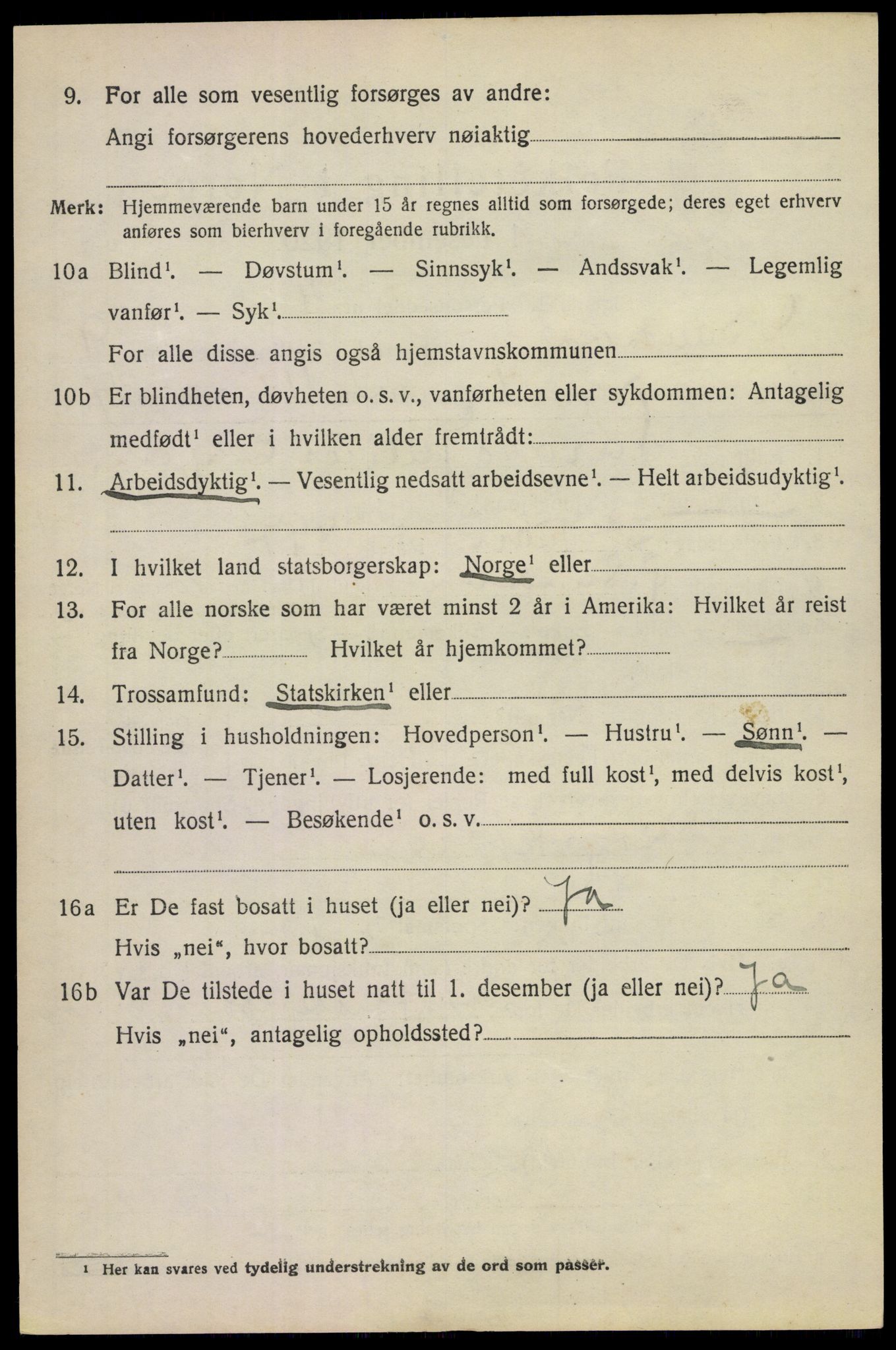 SAKO, 1920 census for Øvre Sandsvær, 1920, p. 4697