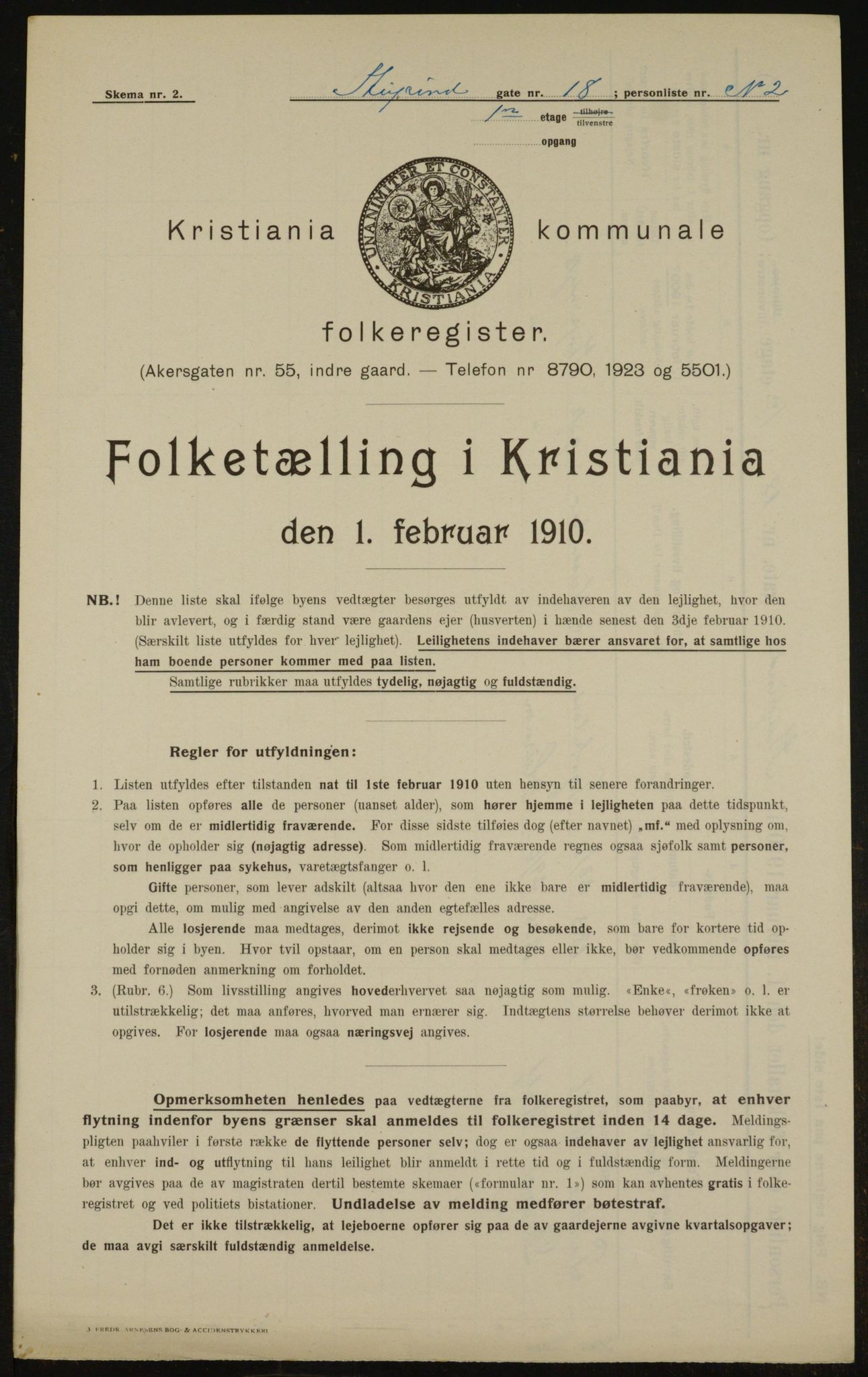 OBA, Municipal Census 1910 for Kristiania, 1910, p. 99248