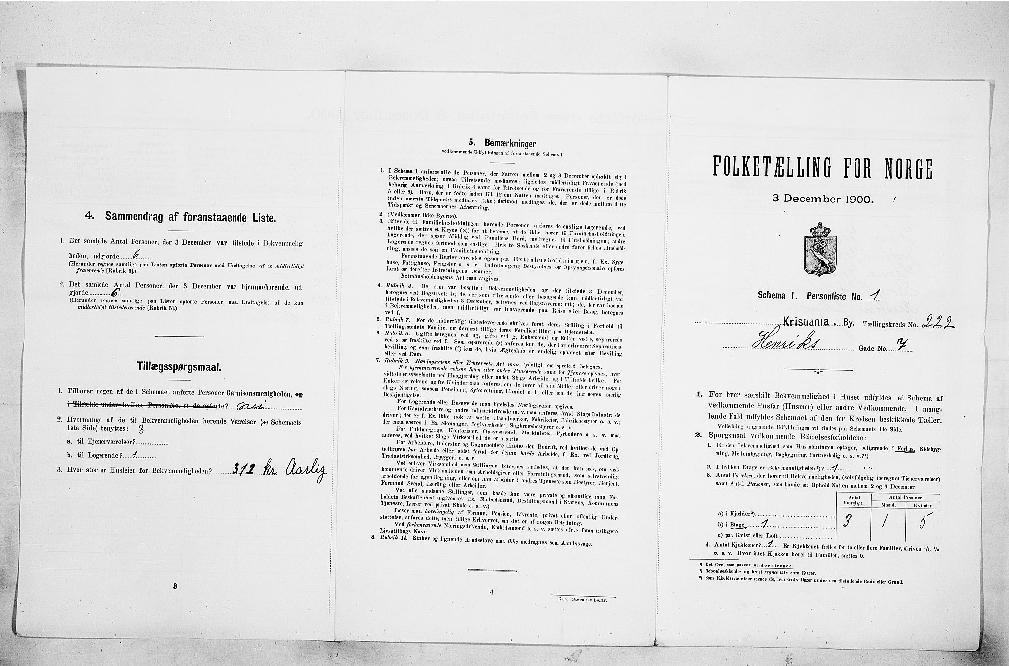 SAO, 1900 census for Kristiania, 1900, p. 36358