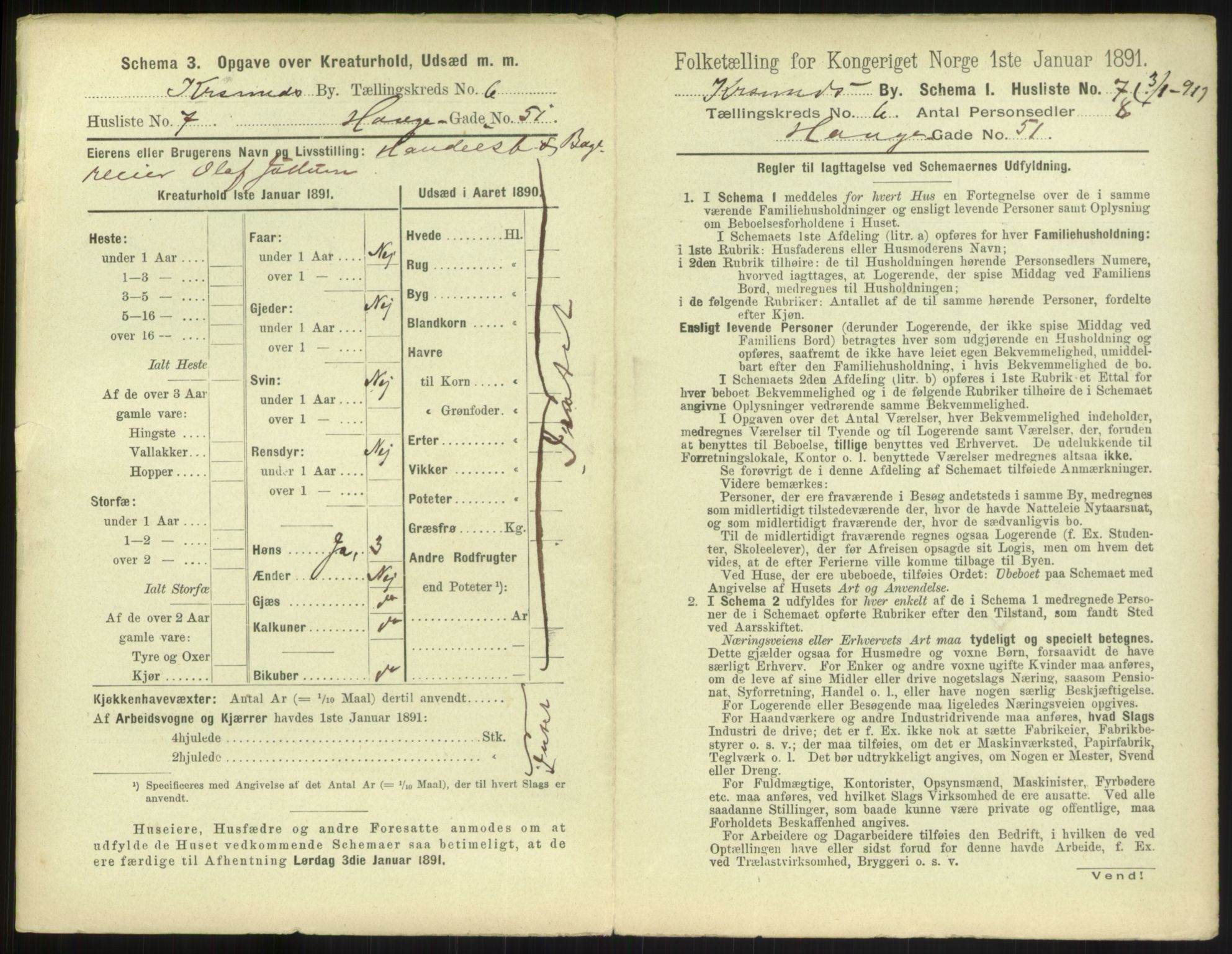 RA, 1891 census for 1503 Kristiansund, 1891, p. 548