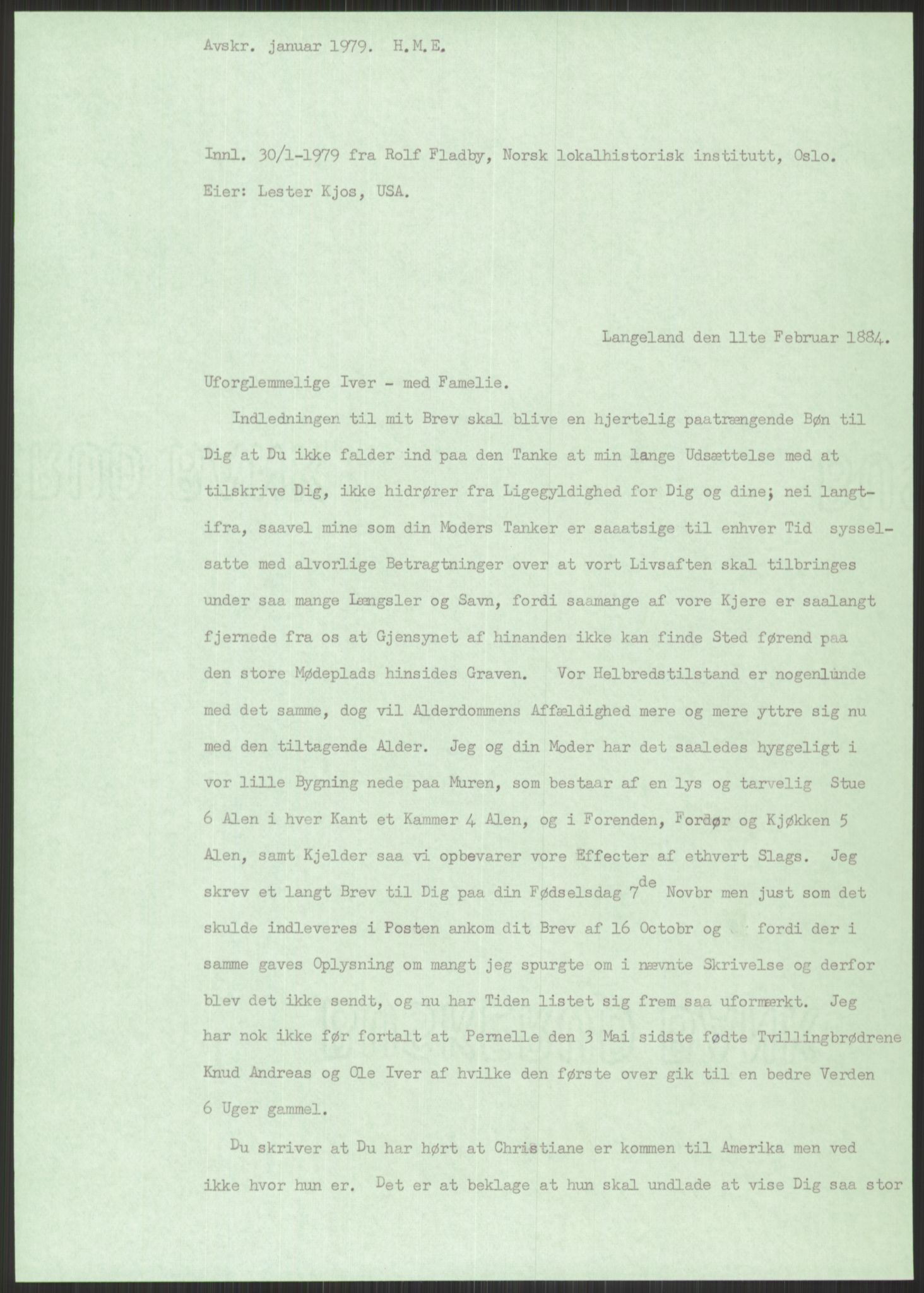 Samlinger til kildeutgivelse, Amerikabrevene, AV/RA-EA-4057/F/L0033: Innlån fra Sogn og Fjordane. Innlån fra Møre og Romsdal, 1838-1914, p. 127