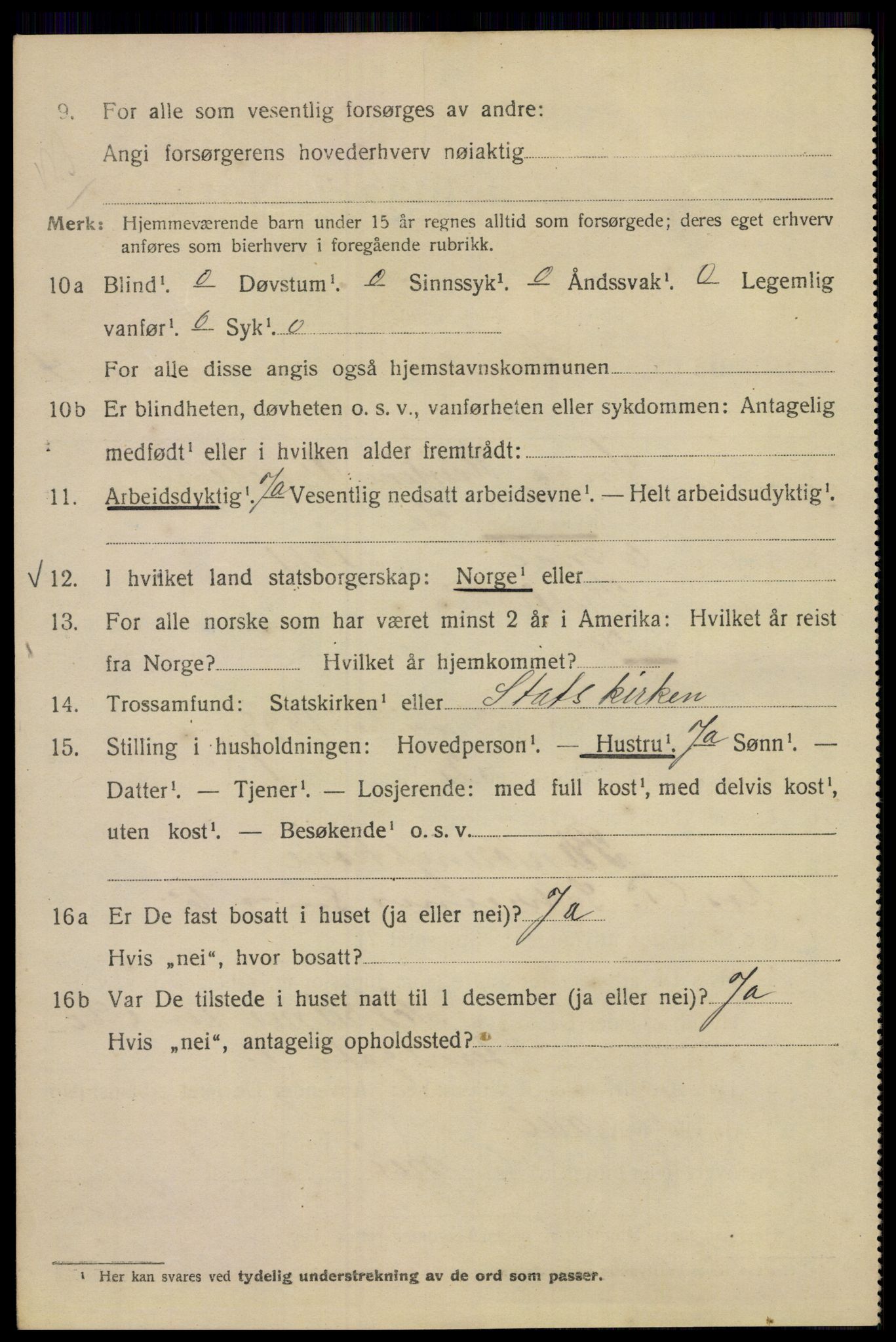 SAO, 1920 census for Kristiania, 1920, p. 539734