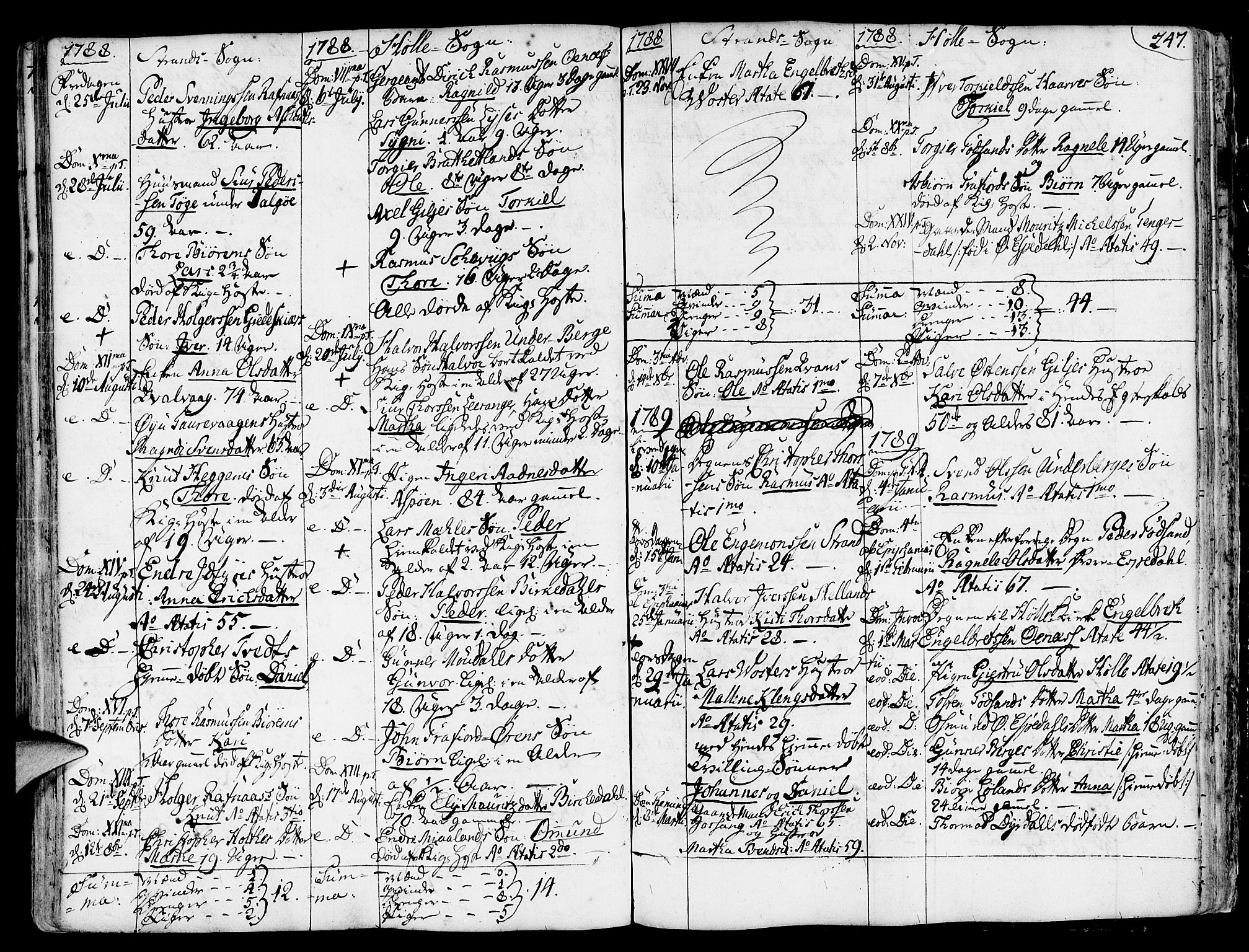 Strand sokneprestkontor, SAST/A-101828/H/Ha/Haa/L0003: Parish register (official) no. A 3, 1769-1816, p. 247