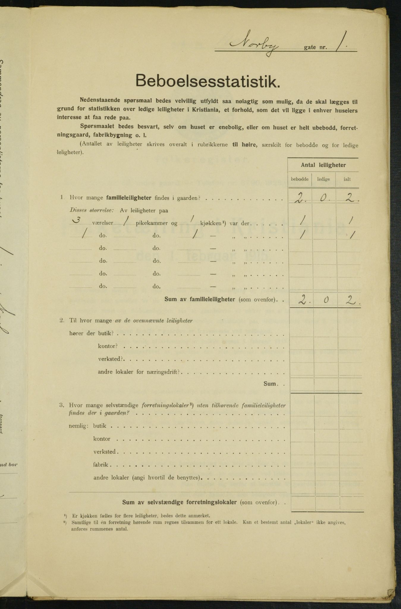 OBA, Municipal Census 1915 for Kristiania, 1915, p. 70883