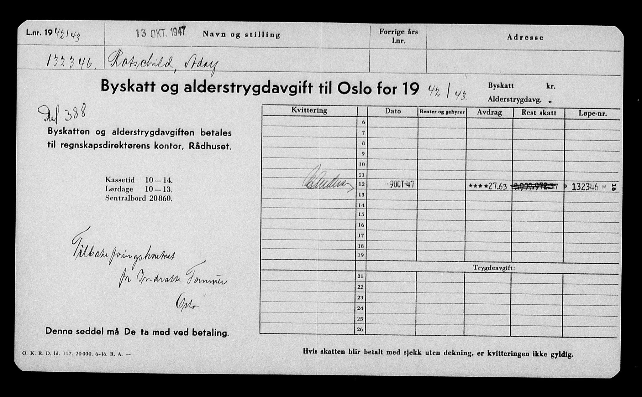 Justisdepartementet, Tilbakeføringskontoret for inndratte formuer, AV/RA-S-1564/H/Hc/Hcc/L0974: --, 1945-1947, p. 326