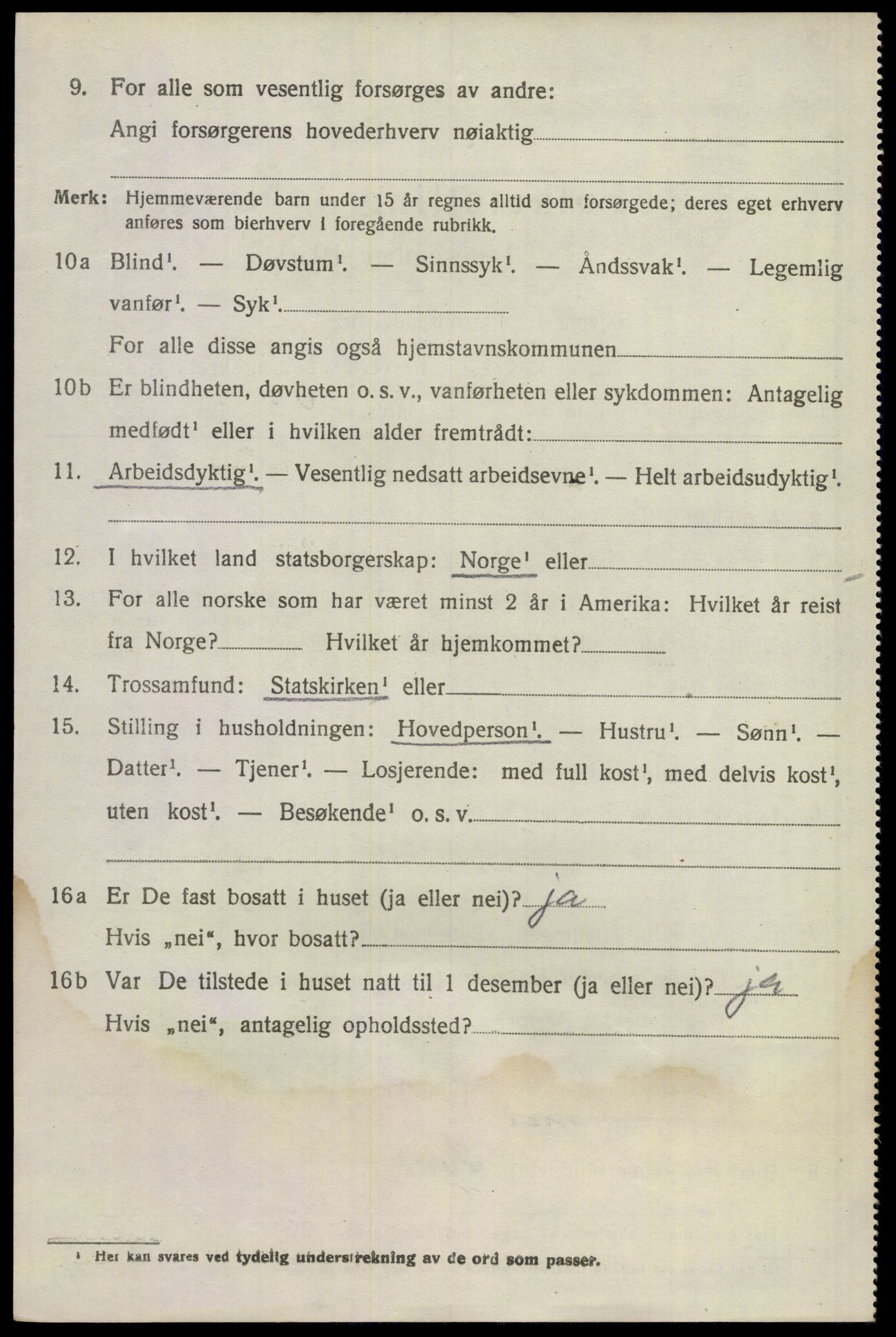 SAKO, 1920 census for Sem, 1920, p. 3576