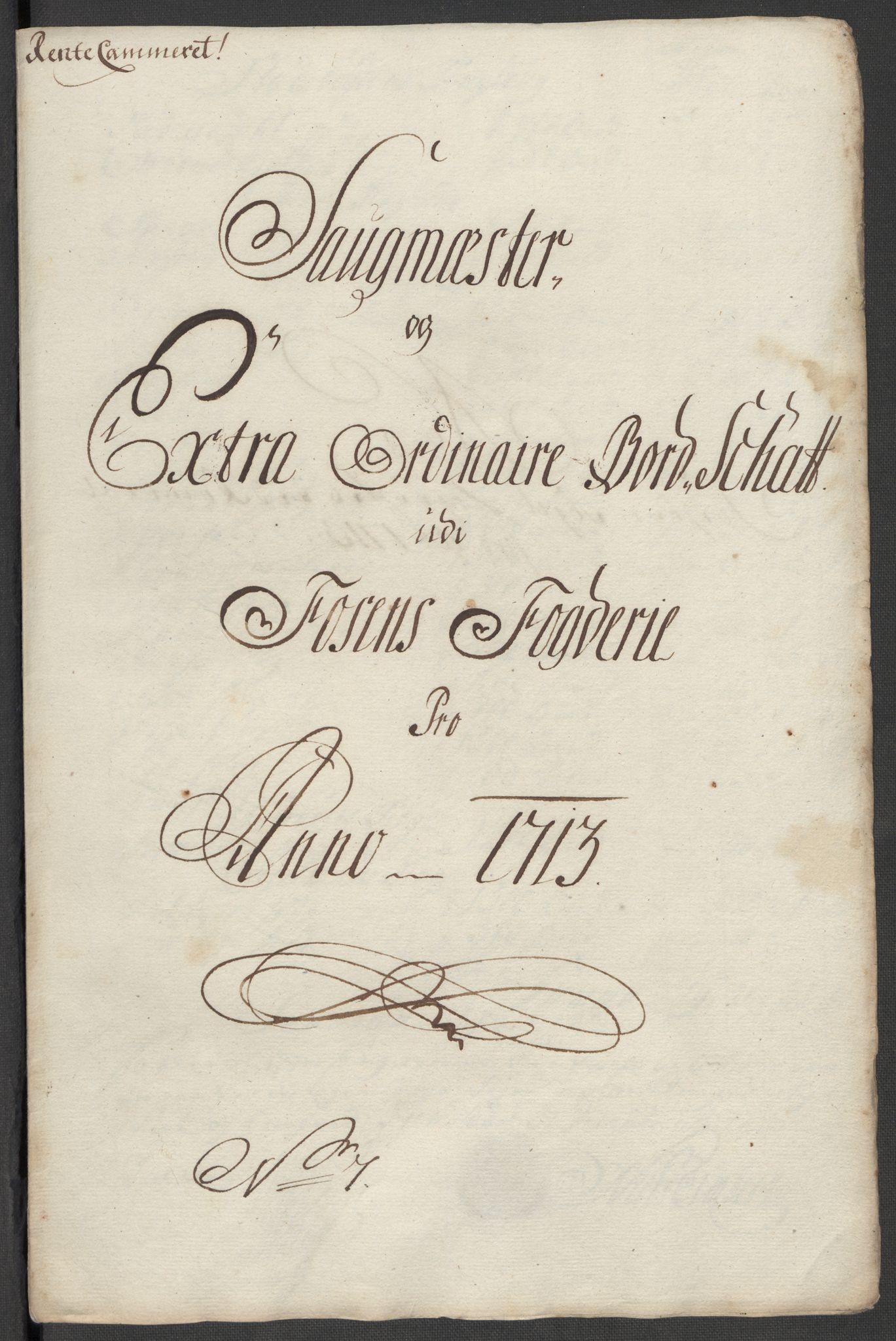 Rentekammeret inntil 1814, Reviderte regnskaper, Fogderegnskap, AV/RA-EA-4092/R57/L3861: Fogderegnskap Fosen, 1712-1713, p. 366