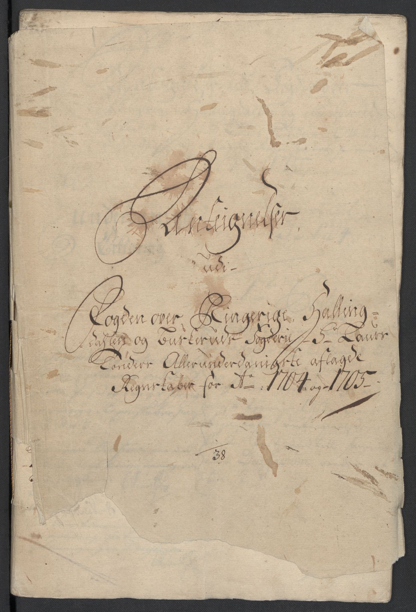 Rentekammeret inntil 1814, Reviderte regnskaper, Fogderegnskap, AV/RA-EA-4092/R22/L1464: Fogderegnskap Ringerike, Hallingdal og Buskerud, 1705, p. 263