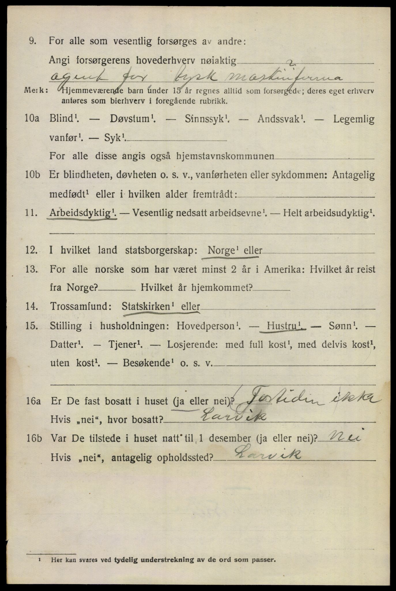 SAO, 1920 census for Lørenskog, 1920, p. 5761