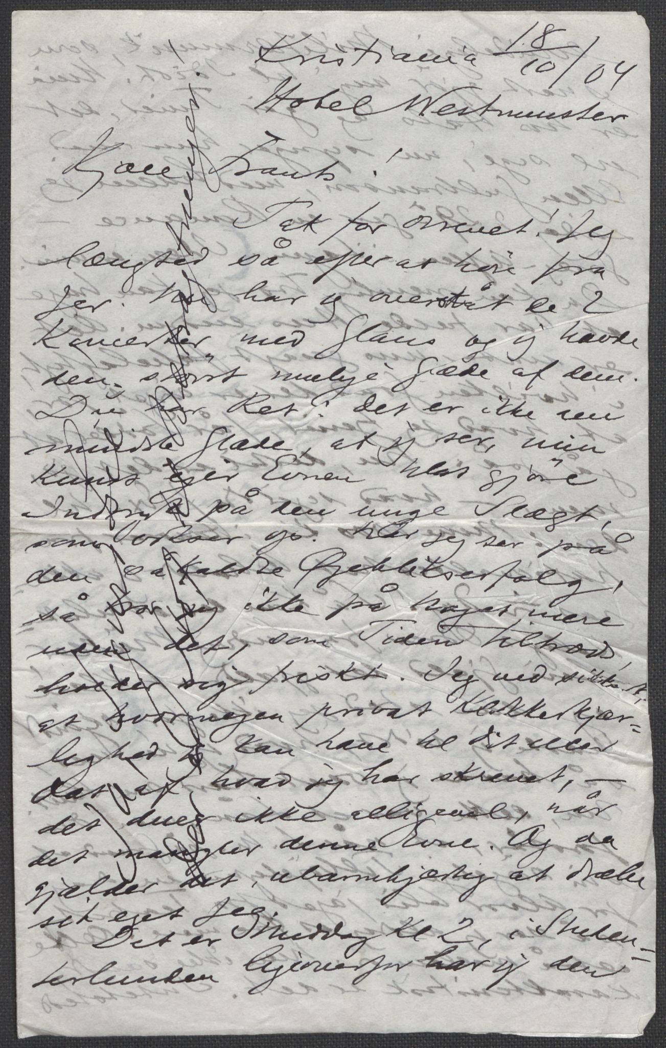 Beyer, Frants, AV/RA-PA-0132/F/L0001: Brev fra Edvard Grieg til Frantz Beyer og "En del optegnelser som kan tjene til kommentar til brevene" av Marie Beyer, 1872-1907, p. 763