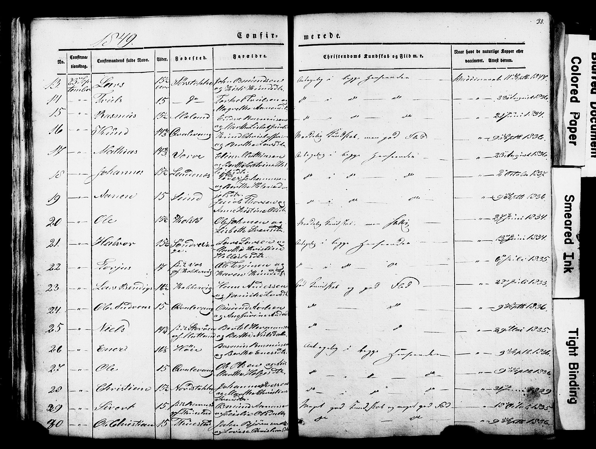 Avaldsnes sokneprestkontor, AV/SAST-A -101851/H/Ha/Haa/L0007: Parish register (official) no. A 7, 1841-1853, p. 38