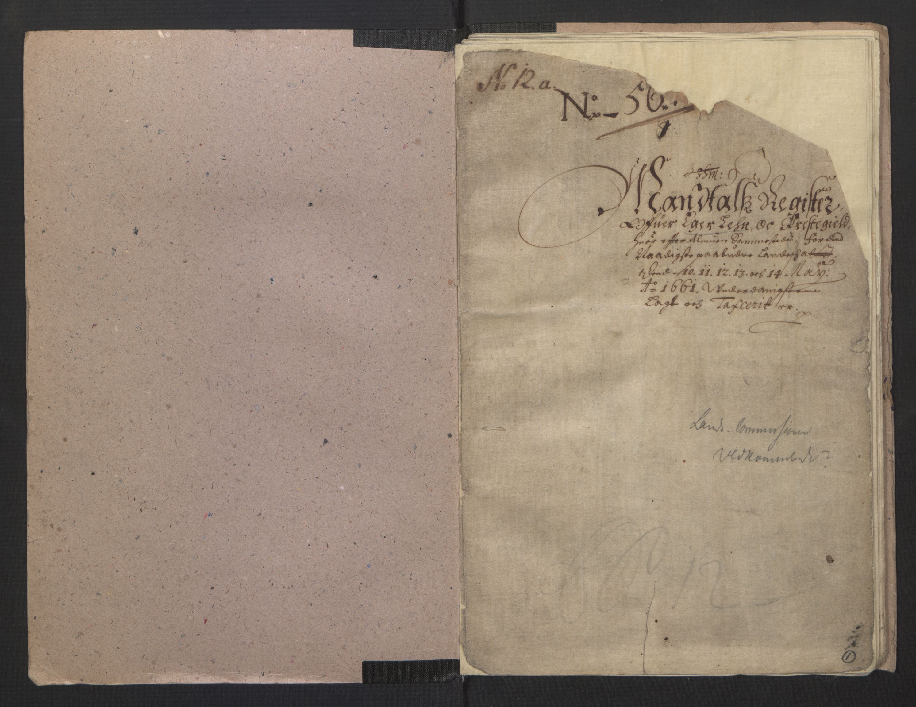 Rentekammeret inntil 1814, Realistisk ordnet avdeling, AV/RA-EA-4070/L/L0016/0009: Tønsberg lagdømme. Eiker, Modum, Sigdal og Sandsvær: / Skattemanntall over Eiker, Sandsvær, Modum og Sigdal, 1661, p. 1a