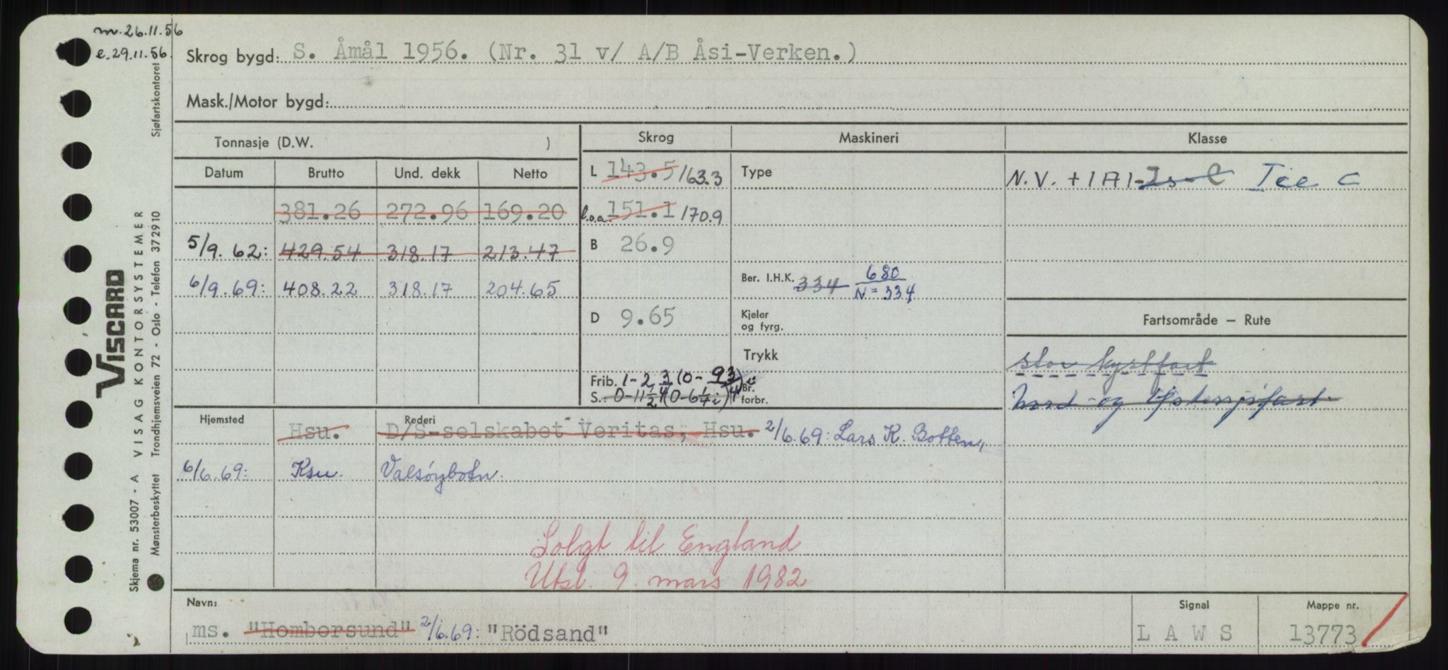 Sjøfartsdirektoratet med forløpere, Skipsmålingen, AV/RA-S-1627/H/Hd/L0031: Fartøy, Rju-Sam, p. 439