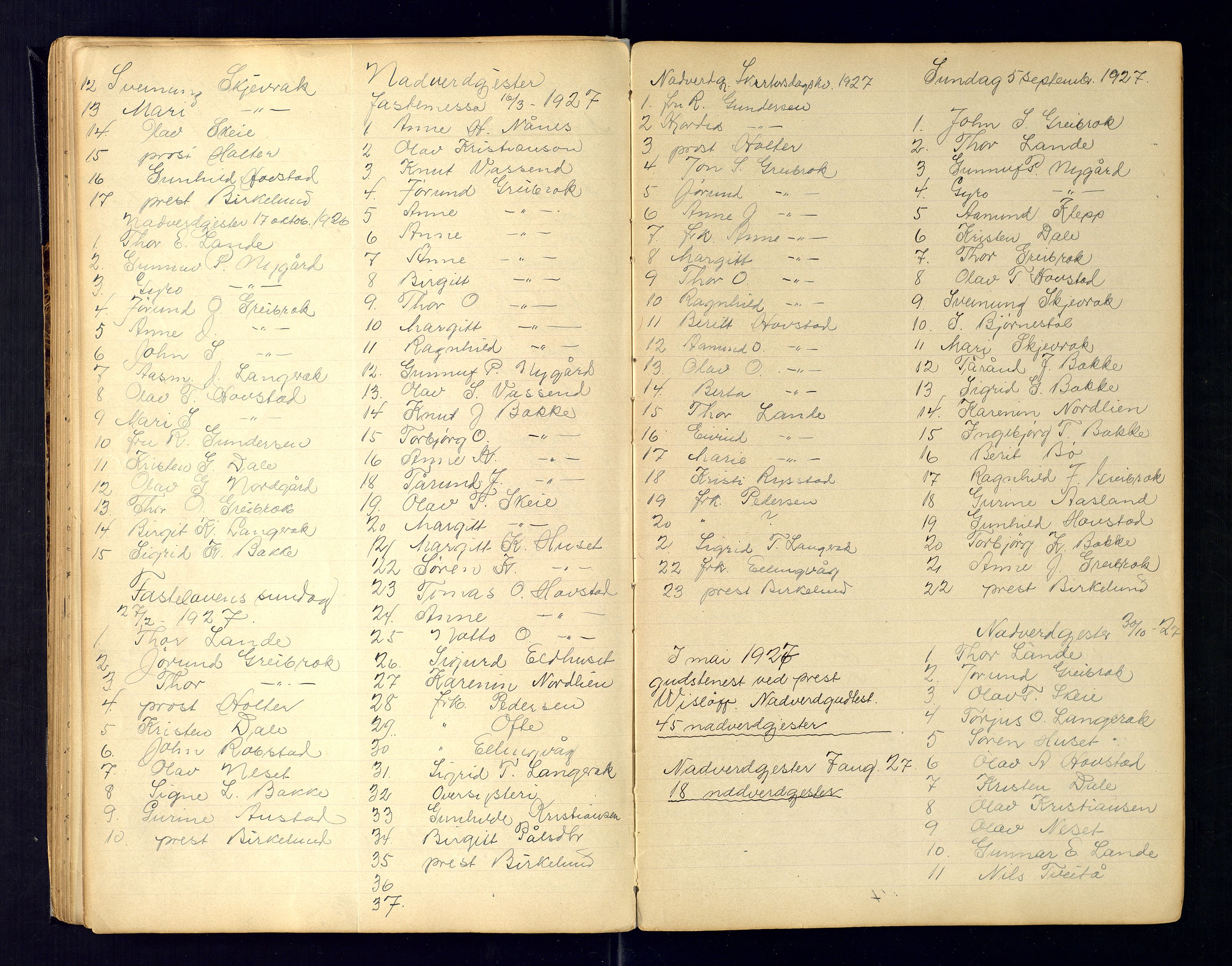 Bygland sokneprestkontor, AV/SAK-1111-0006/F/Fc/Fcd/L0002: Communicants register no. C-1, 1889-1972