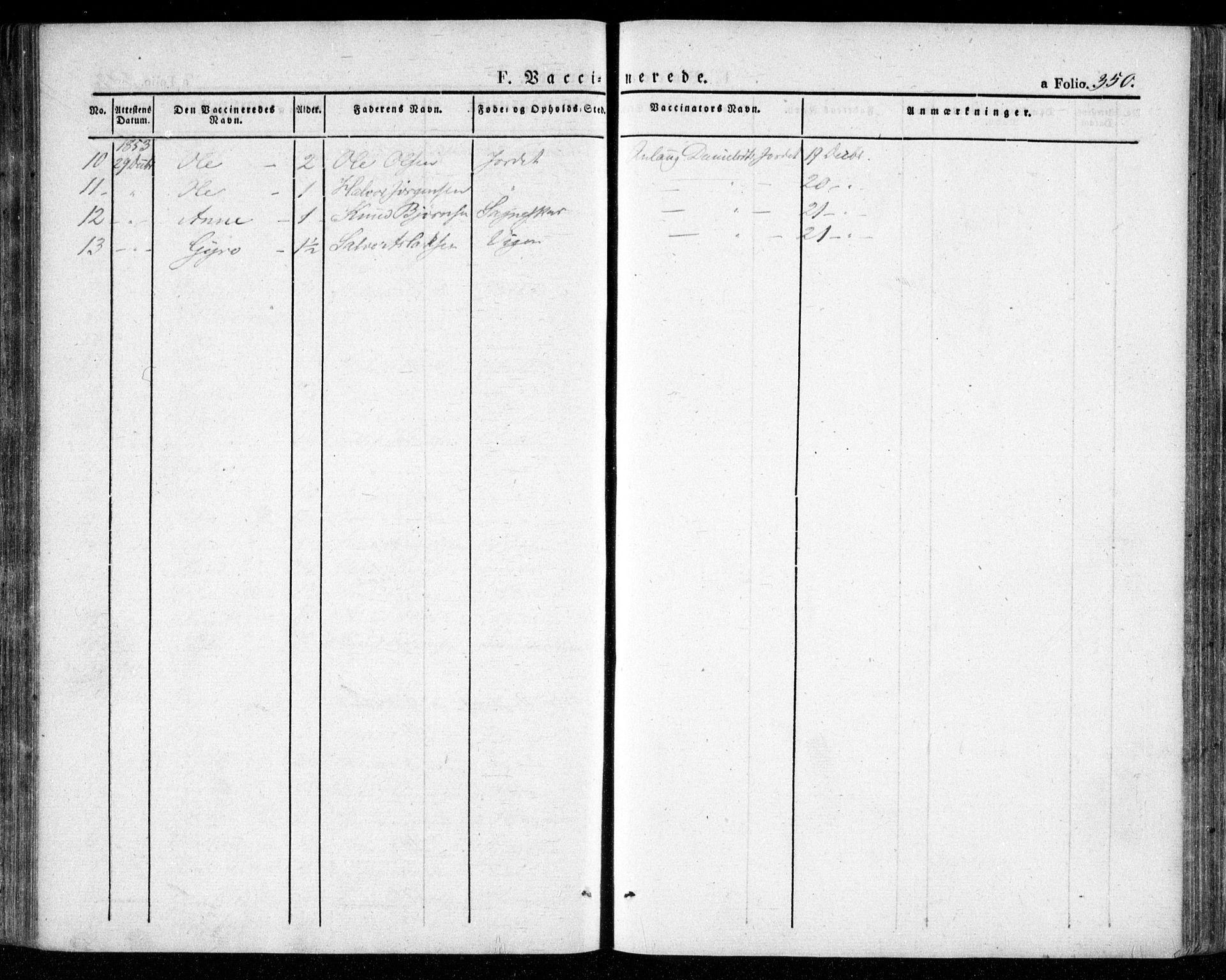 Valle sokneprestkontor, AV/SAK-1111-0044/F/Fa/Fac/L0006: Parish register (official) no. A 6, 1831-1853, p. 350