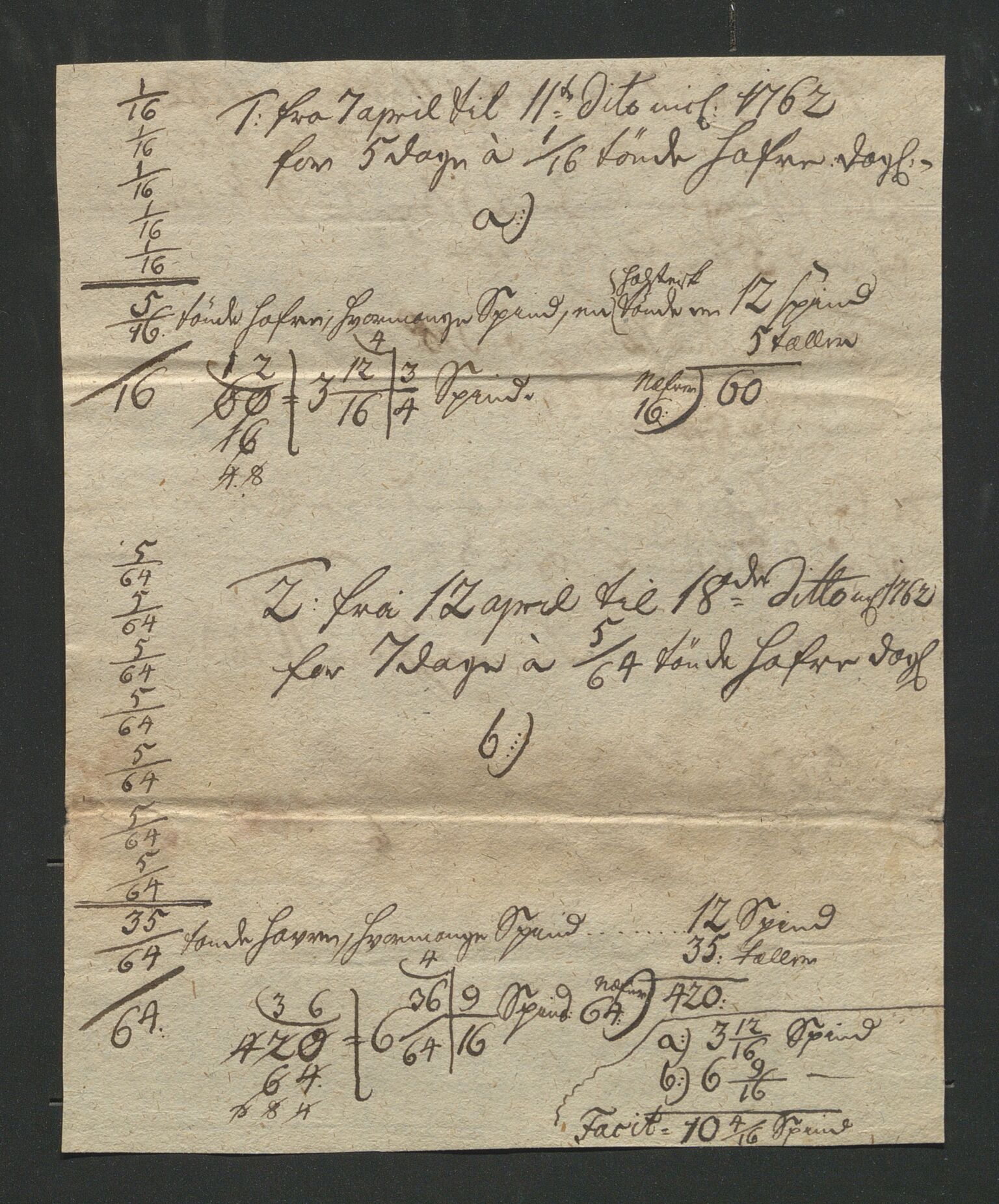 Åker i Vang, Hedmark, og familien Todderud, AV/SAH-ARK-010/J/Jc/L0002: Korrespondanse, 1753-1762, p. 422