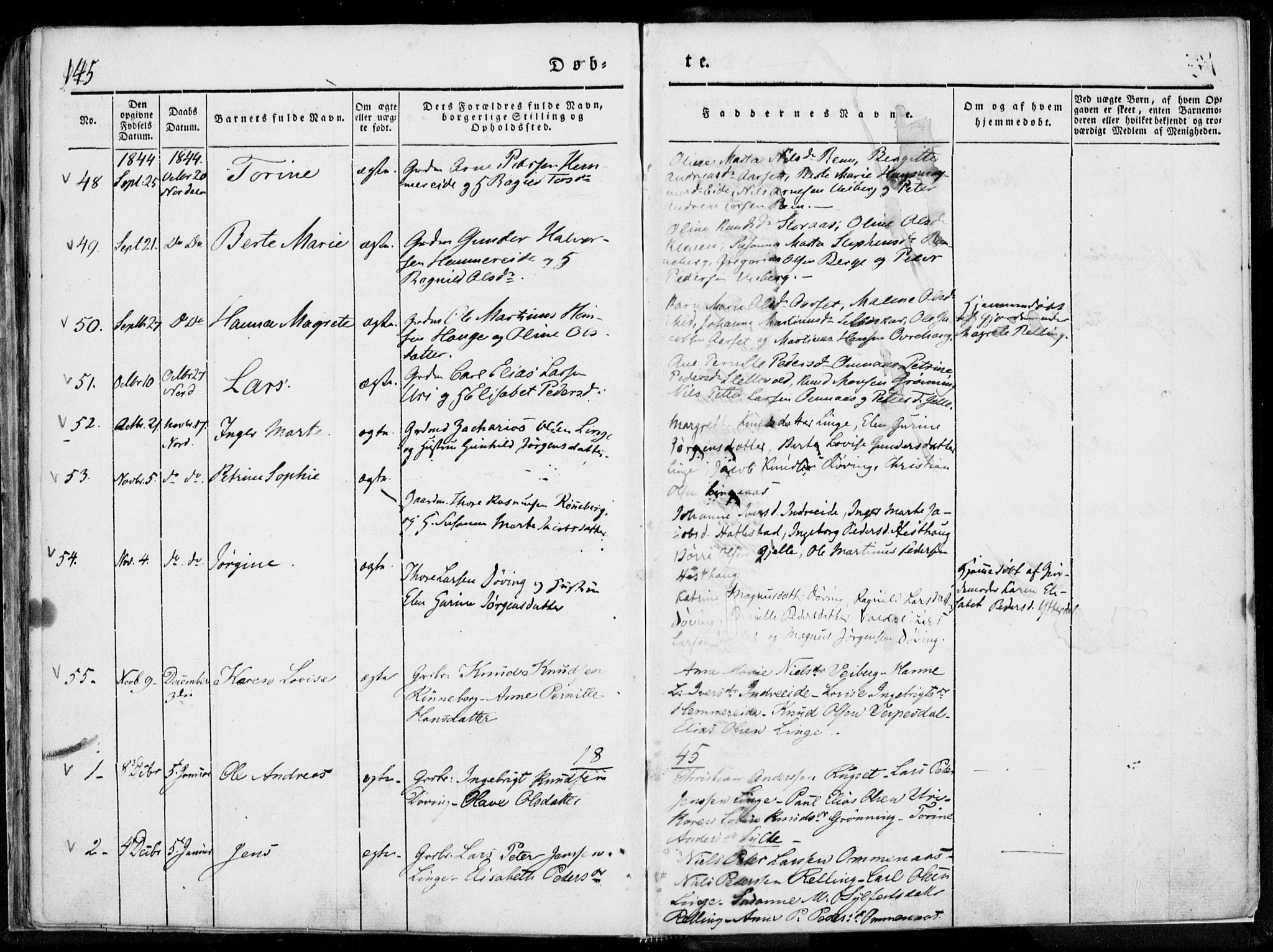 Ministerialprotokoller, klokkerbøker og fødselsregistre - Møre og Romsdal, SAT/A-1454/519/L0247: Parish register (official) no. 519A06, 1827-1846, p. 145