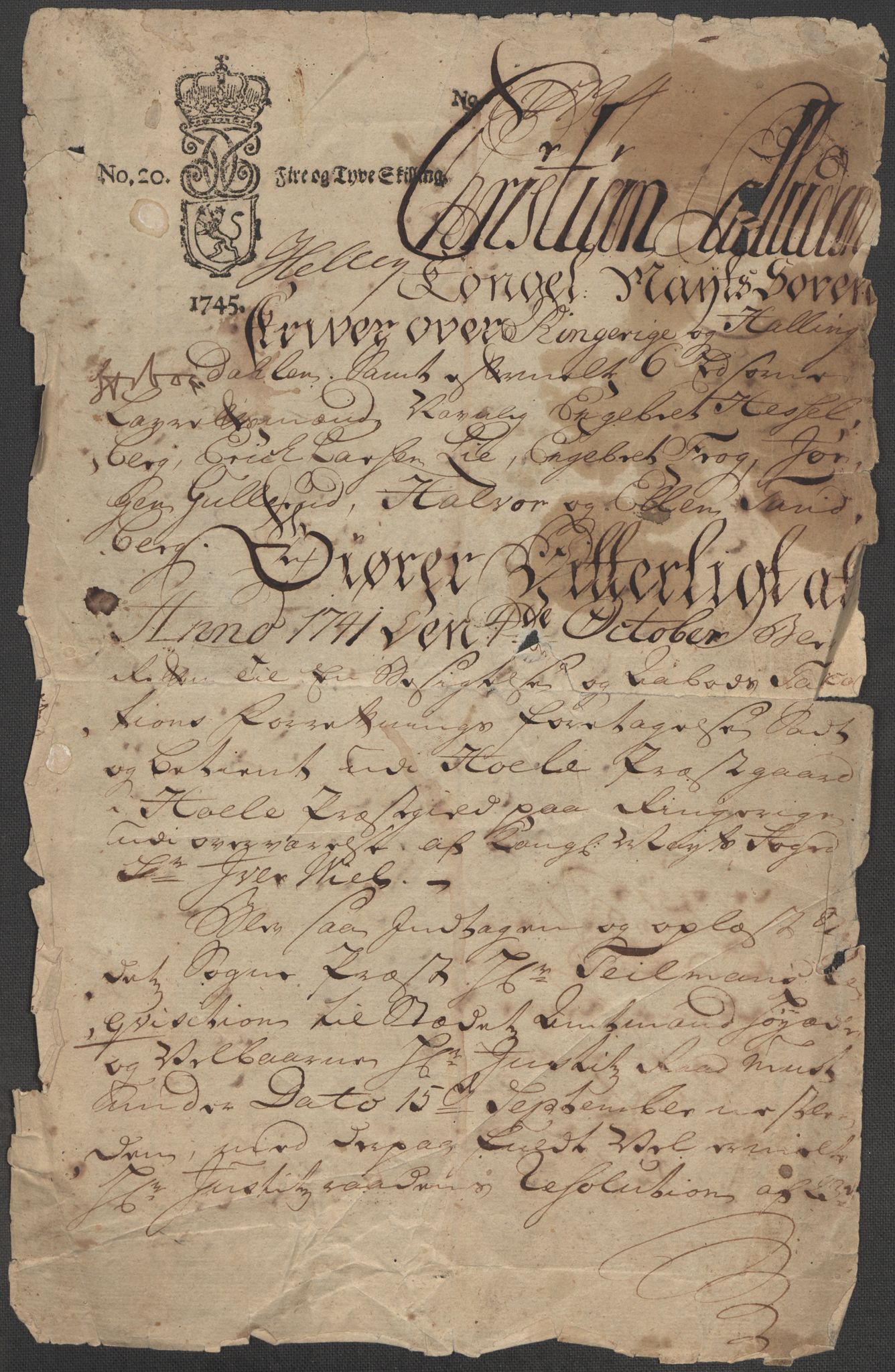 Riksarkivets diplomsamling, AV/RA-EA-5965/F15/L0017: Prestearkiv - Buskerud, 1553-1760, p. 69