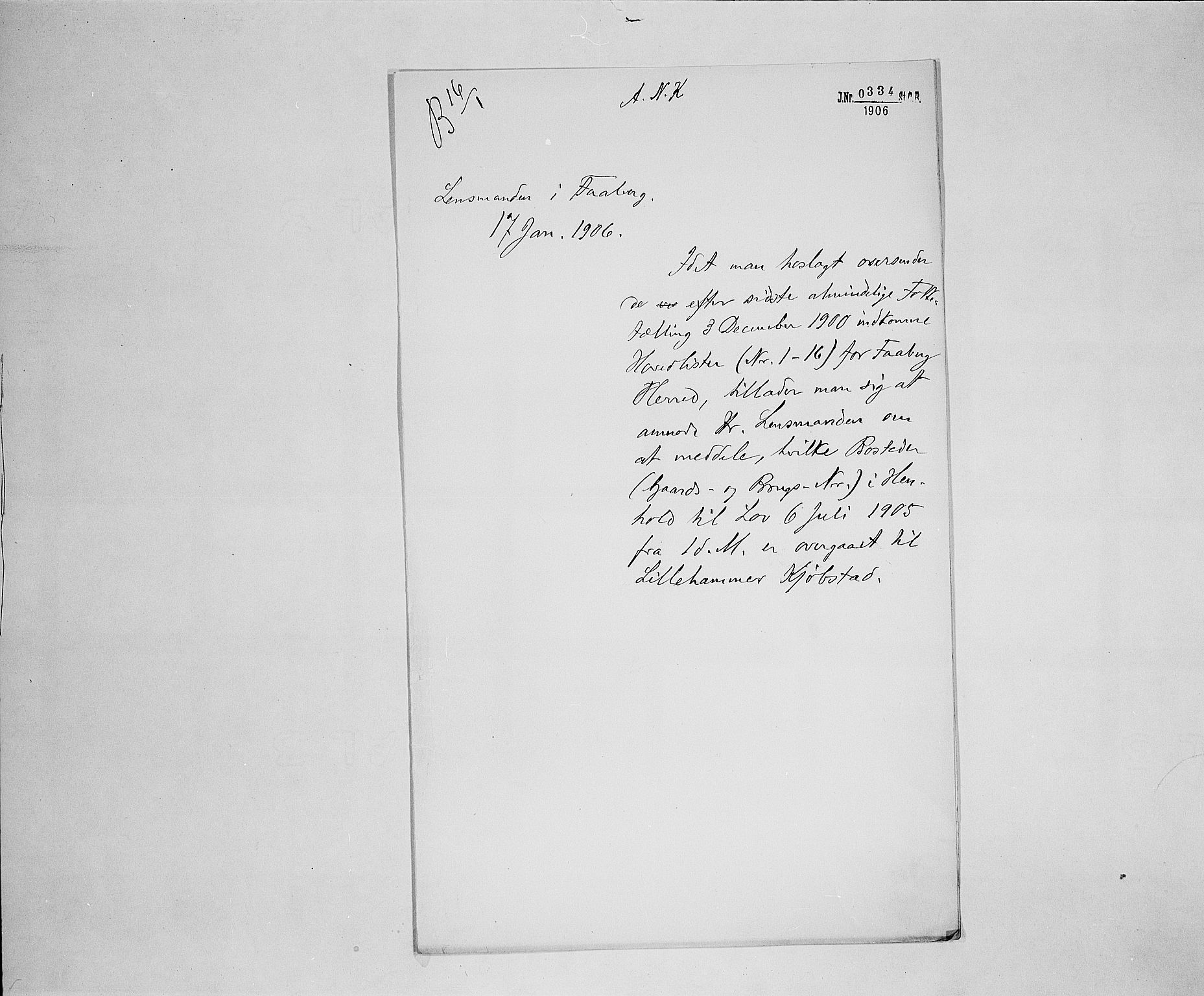 SAH, 1900 census for Fåberg, 1900, p. 3