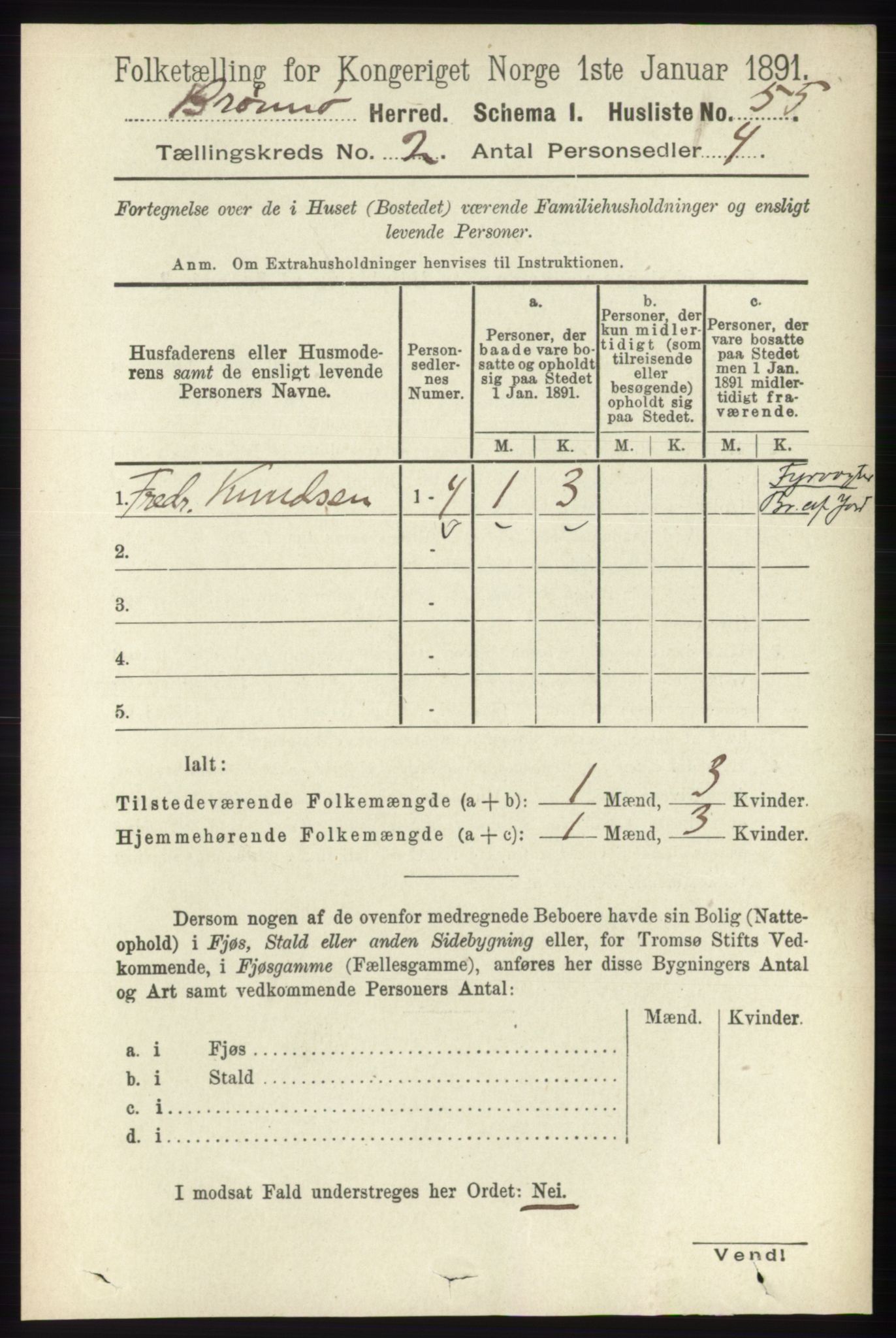 RA, 1891 census for 1814 Brønnøy, 1891, p. 802