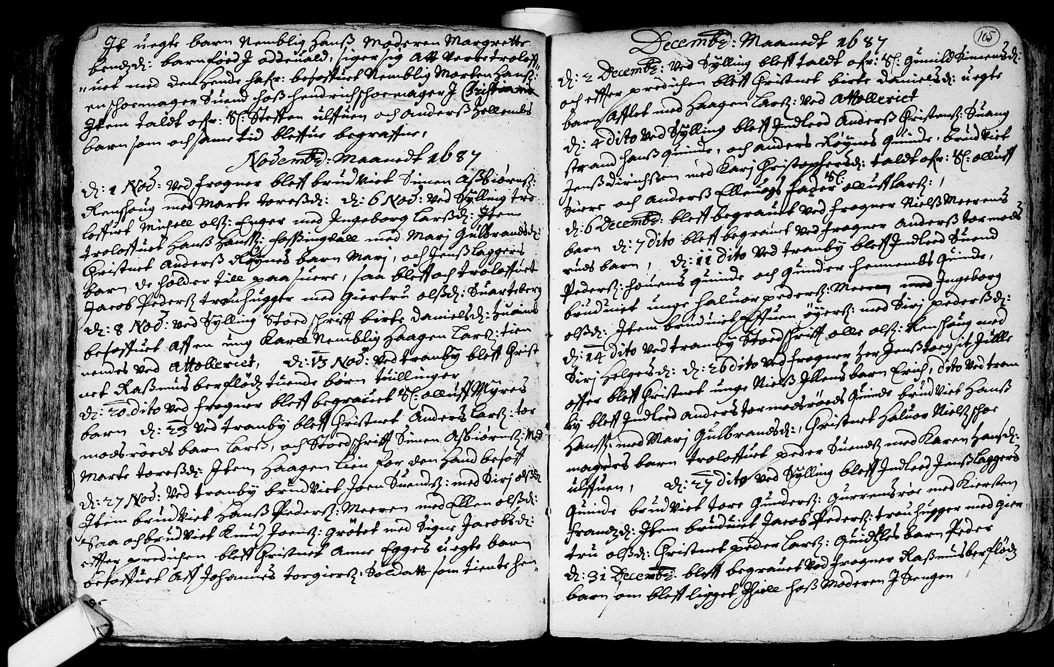 Lier kirkebøker, SAKO/A-230/F/Fa/L0001: Parish register (official) no. I 1, 1672-1701, p. 105