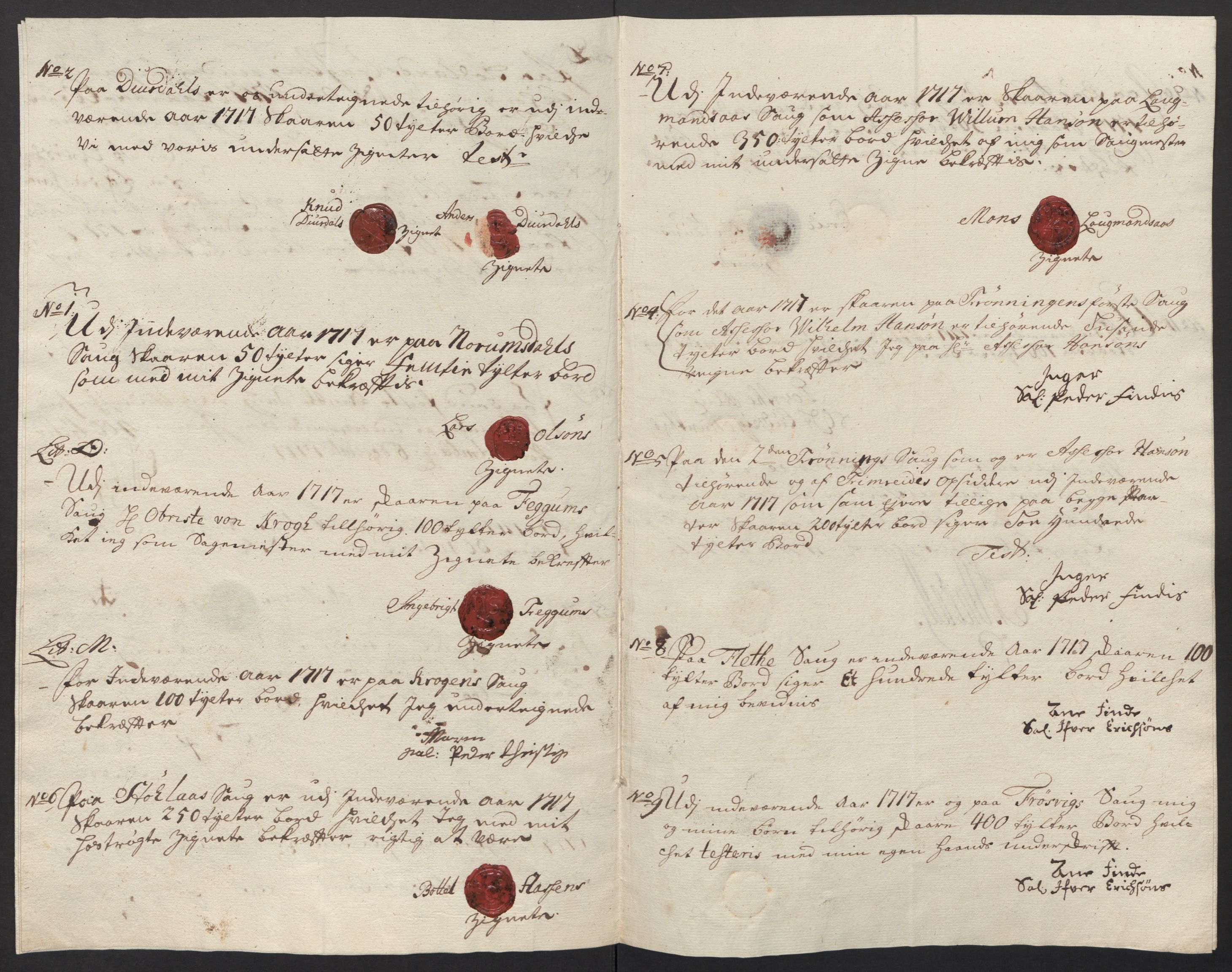 Rentekammeret inntil 1814, Reviderte regnskaper, Fogderegnskap, AV/RA-EA-4092/R52/L3321: Fogderegnskap Sogn, 1717-1718, p. 41