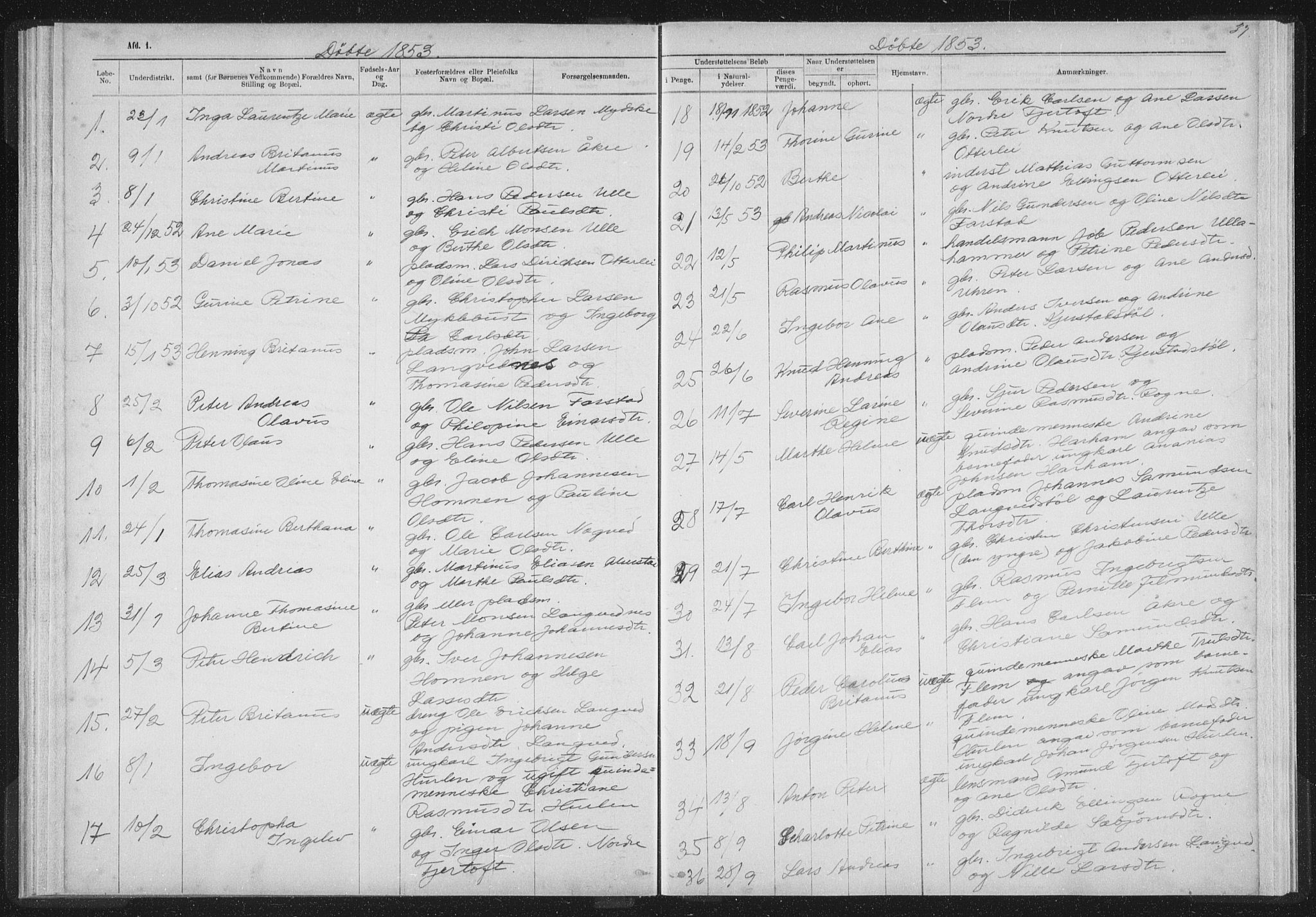 Ministerialprotokoller, klokkerbøker og fødselsregistre - Møre og Romsdal, SAT/A-1454/536/L0514: Parish register (official) no. 536D01, 1840-1875, p. 37